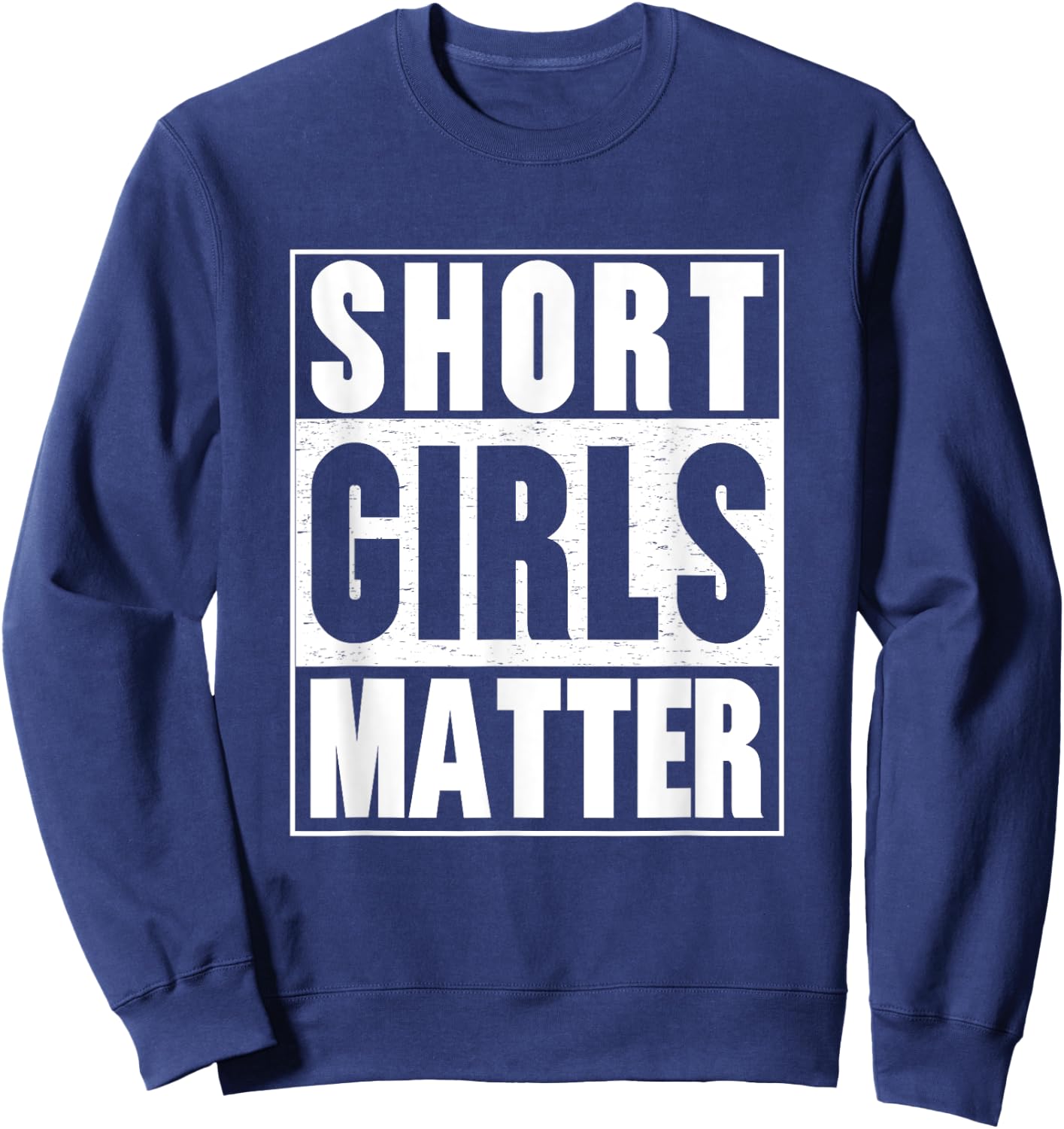 Funny Short Girls Shirts | Fun Size Little But Fierce Sweatshirt - Sweatshirt | Navy