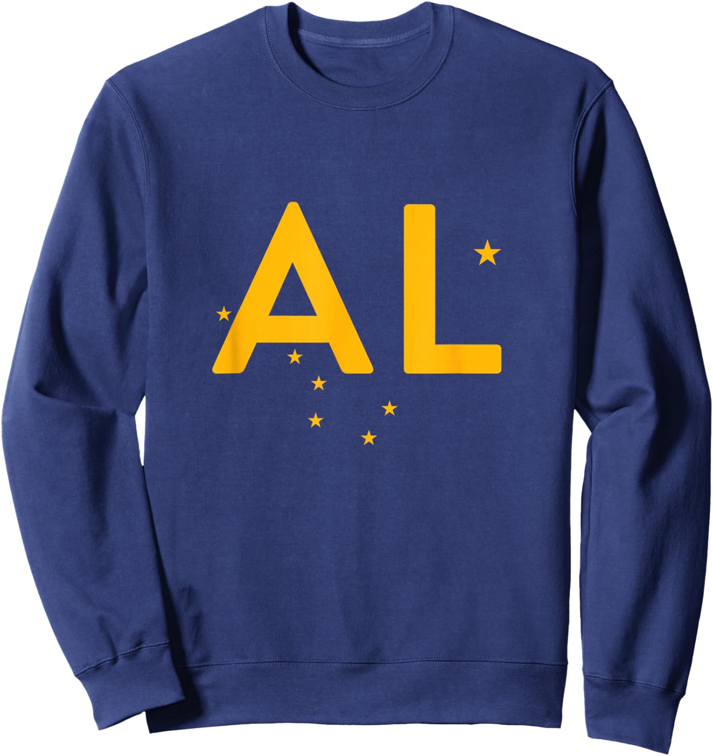 AL - Alaska Three Part Combo Design - Alaskan Flag Part 1 Sweatshirt - Sweatshirt | Navy