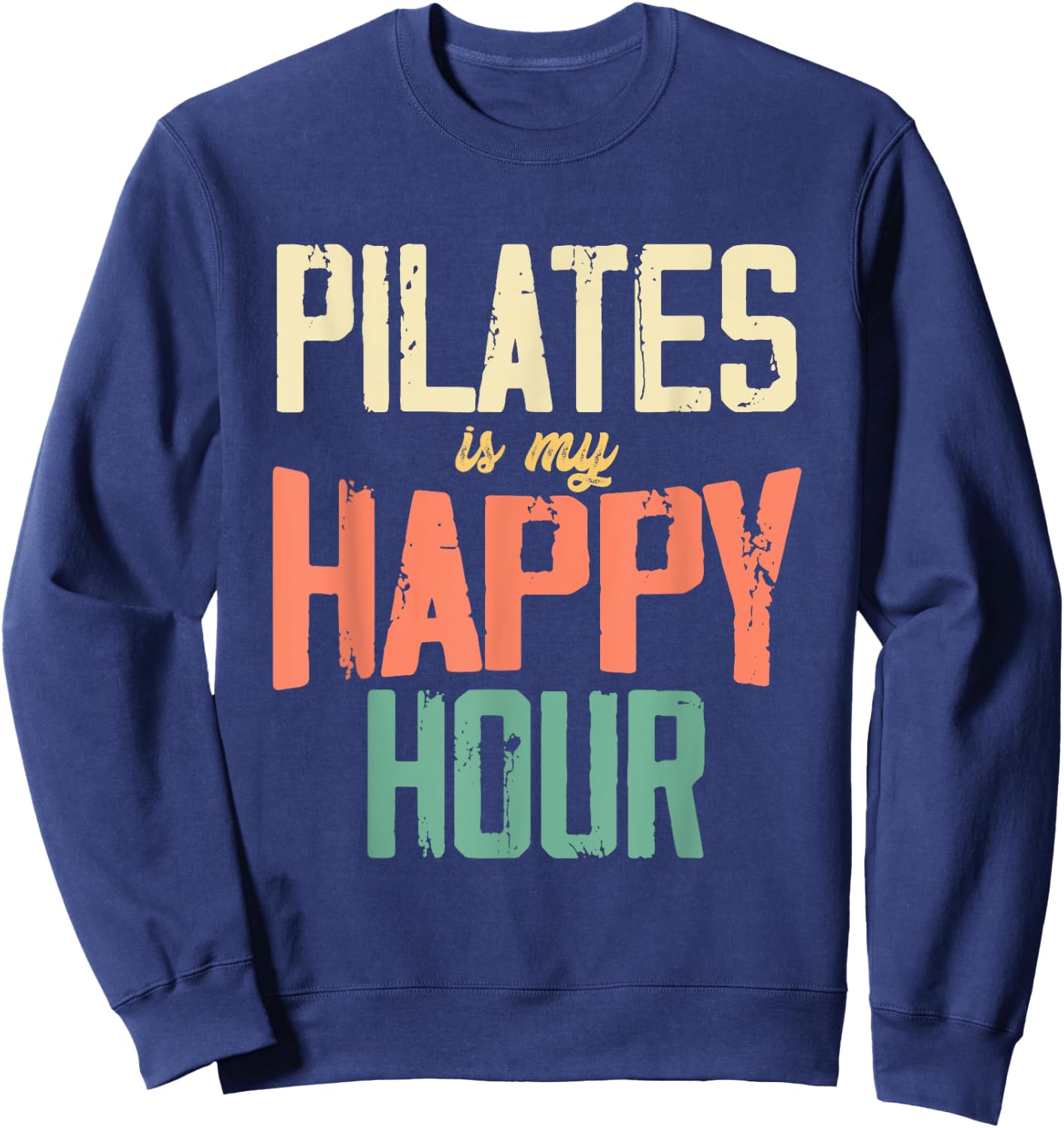 Pilates Sports Fitness Exercise Training Workout Instructor Sweatshirt - Sweatshirt | Navy