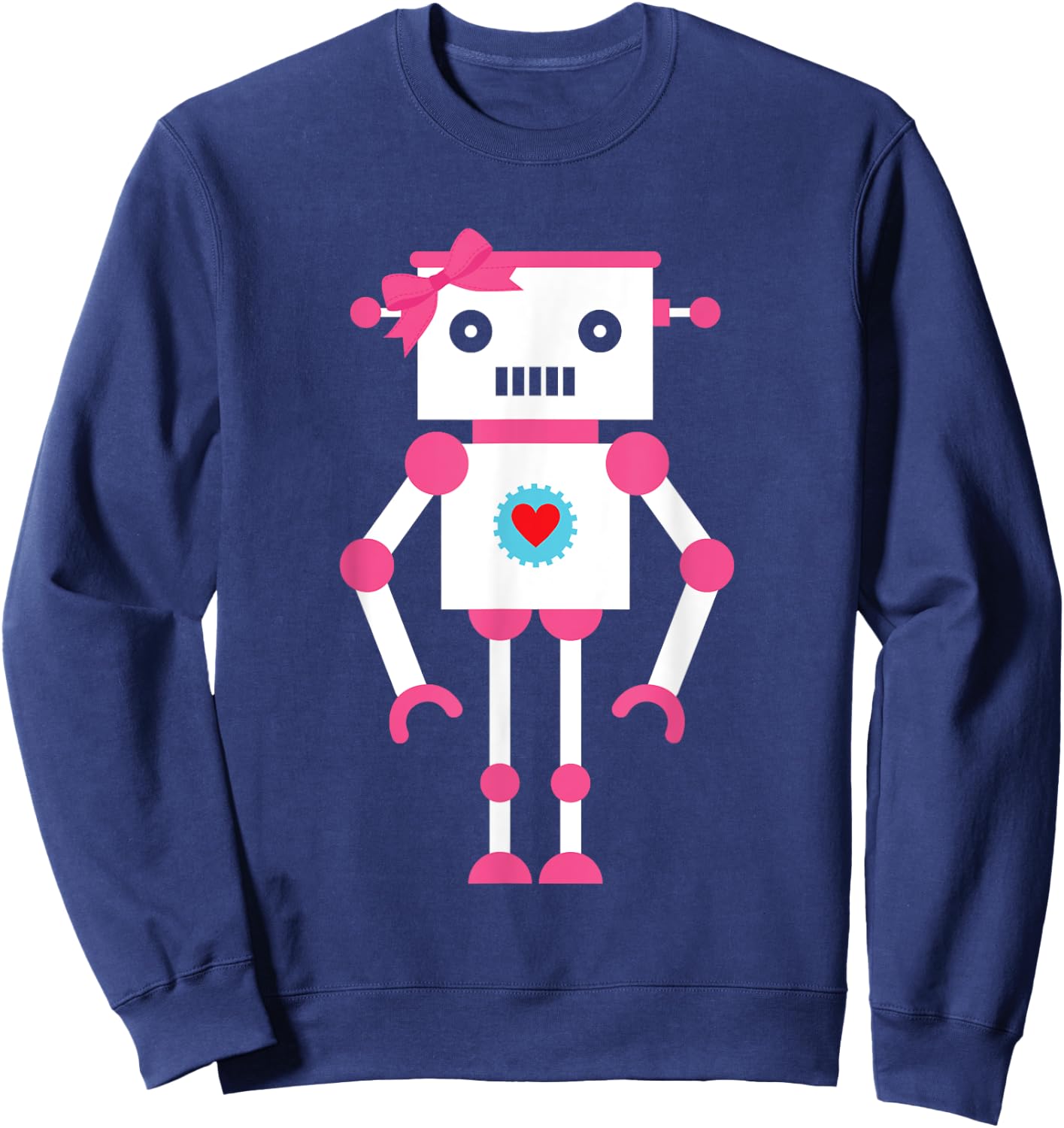 Cute Robot Girl | Robotics | Robot Sweatshirt - Sweatshirt | Navy
