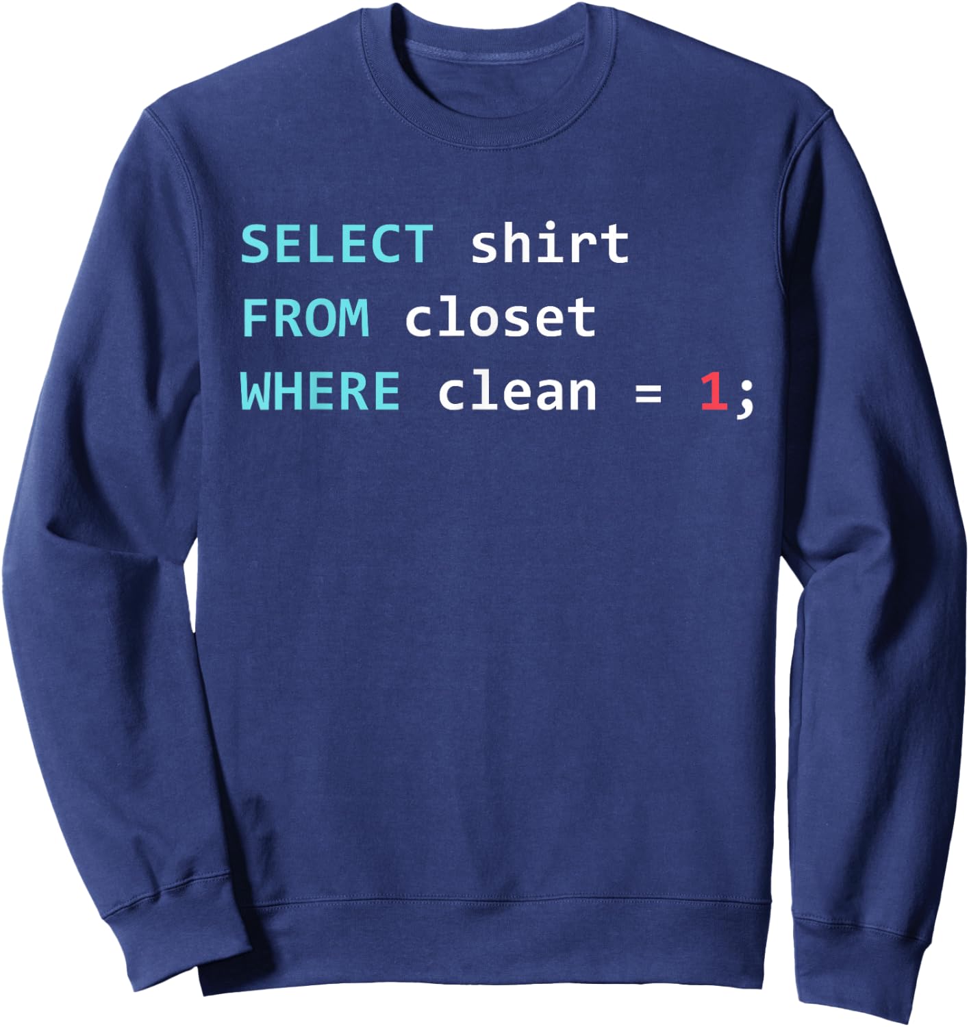 SQL Query SQL Database SELECT Sweatshirt - Sweatshirt | Navy