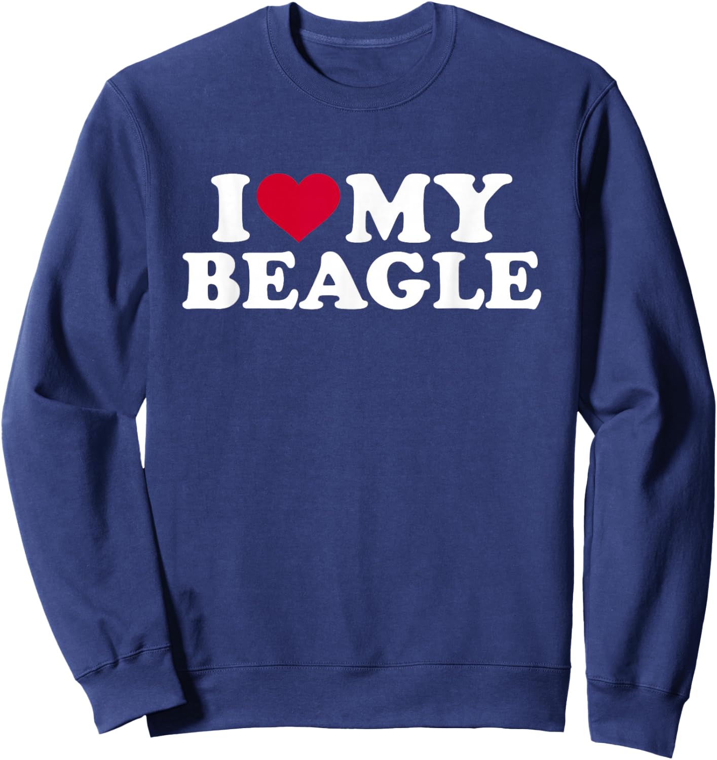 I love my Beagle Sweatshirt - Sweatshirt | Navy