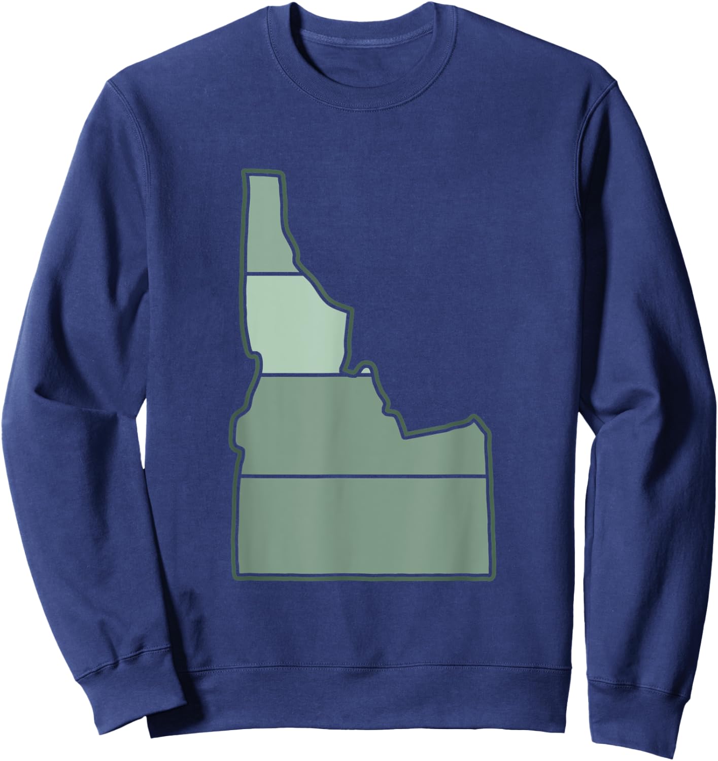 Idaho State Outline Boise Potato Home Love Idaho Sweatshirt - Sweatshirt | Navy