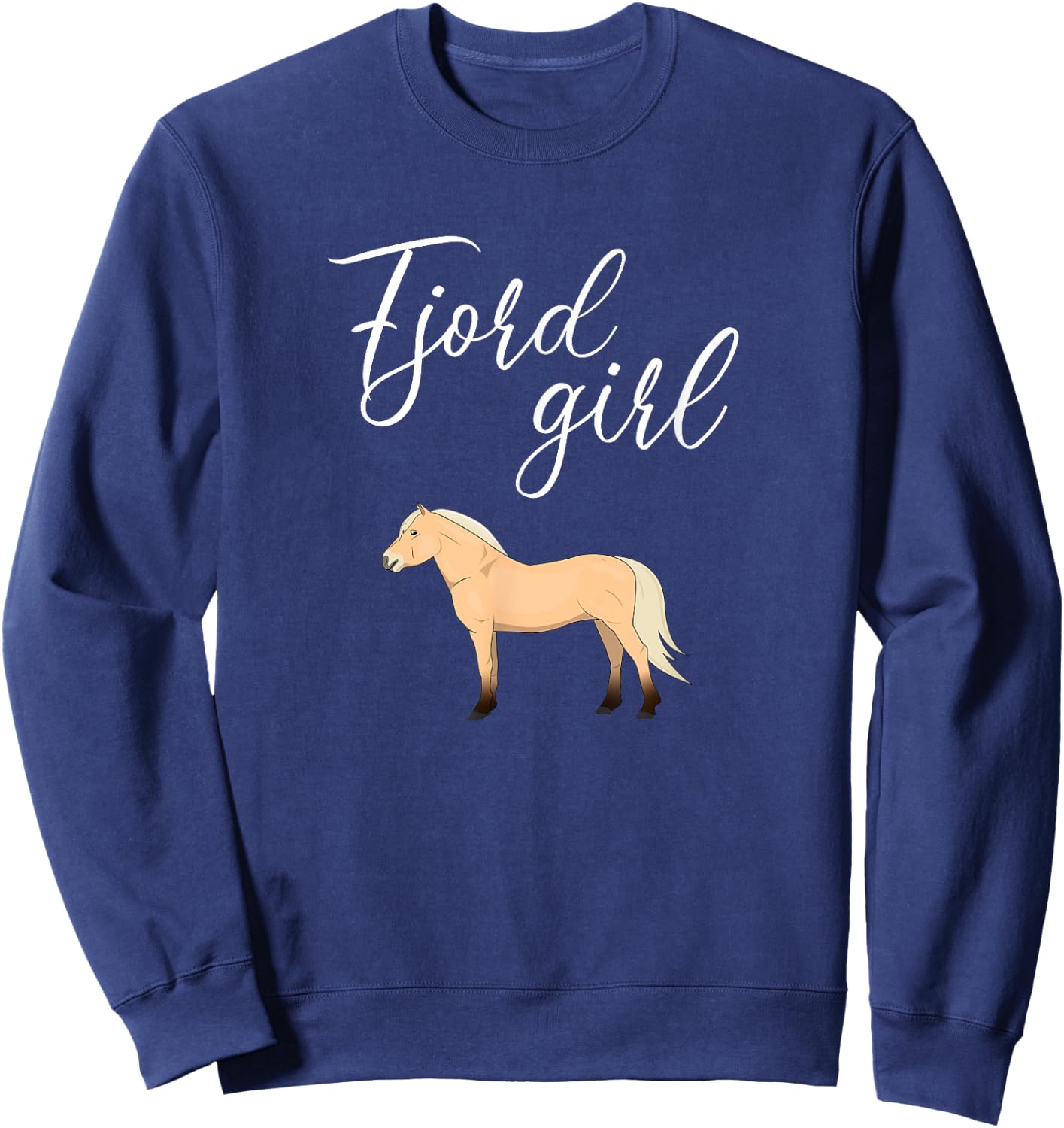 Fjord Horse, Norwegian Fjord Horse Sweatshirt - Sweatshirt | Navy