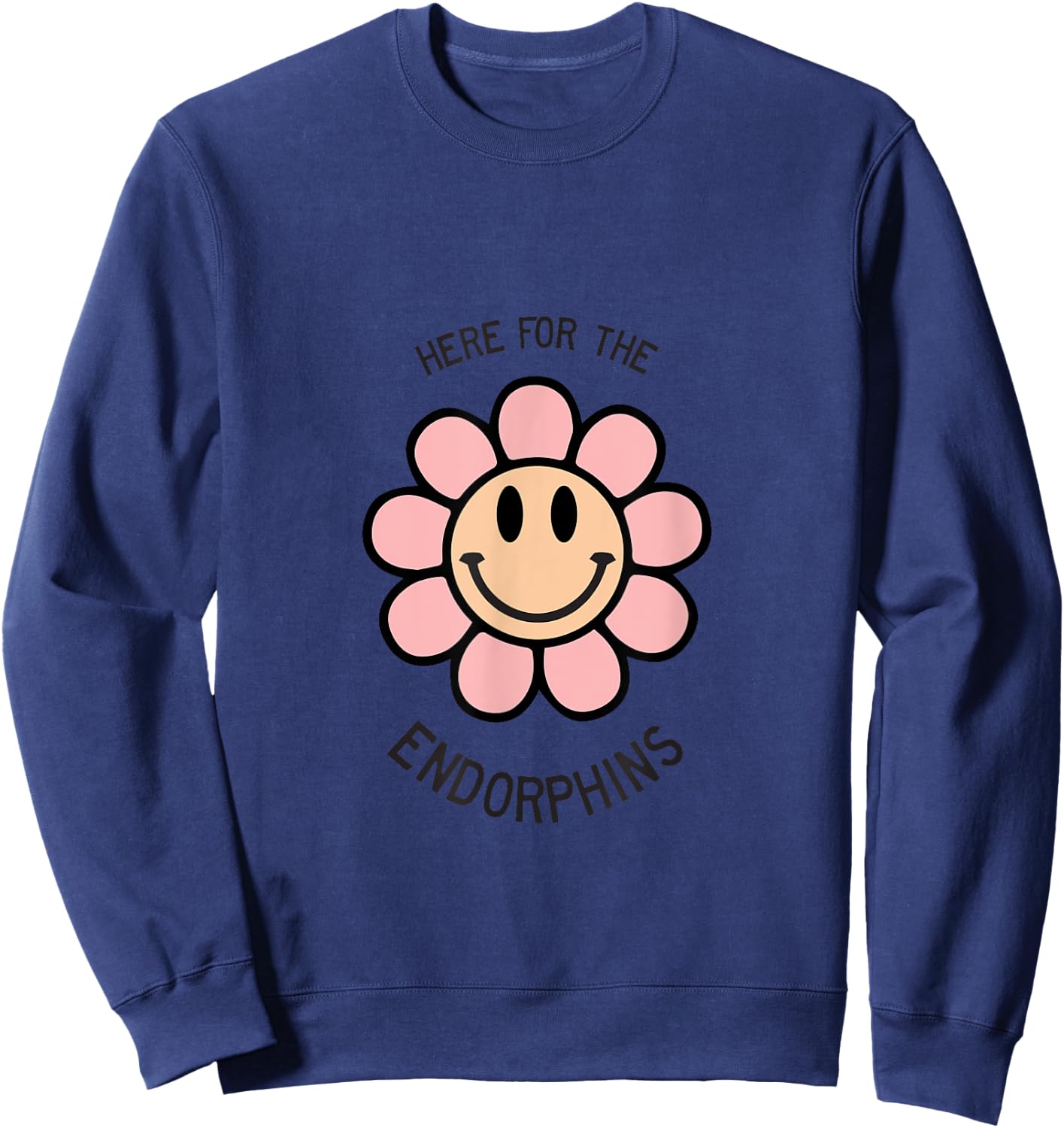Here for the Endorphins Gym Sweatshirt - Sweatshirt | Navy
