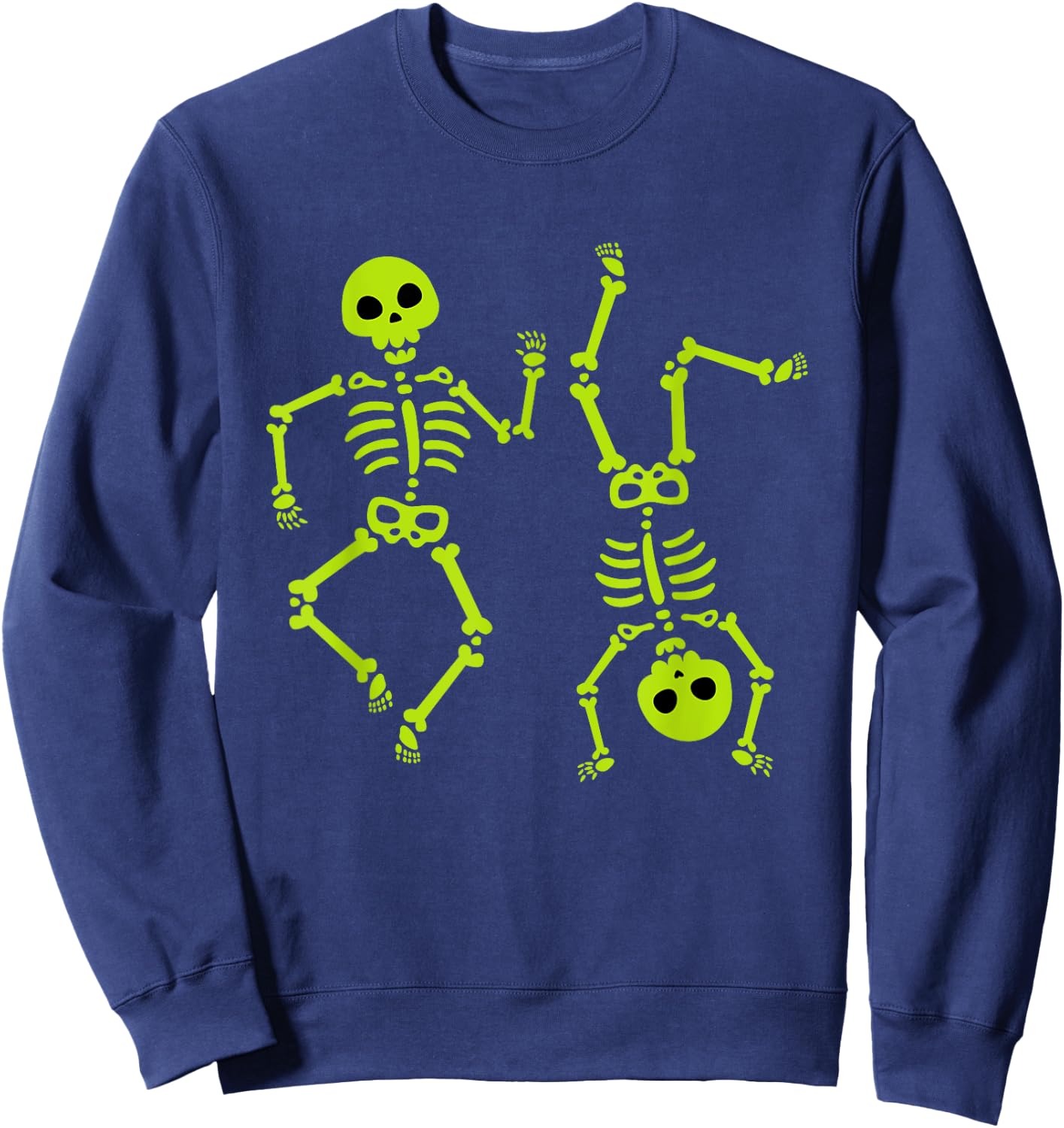 Dancing Skeletons Halloween Shirt for Boy Girl Youth Toddler Sweatshirt - Sweatshirt | Navy