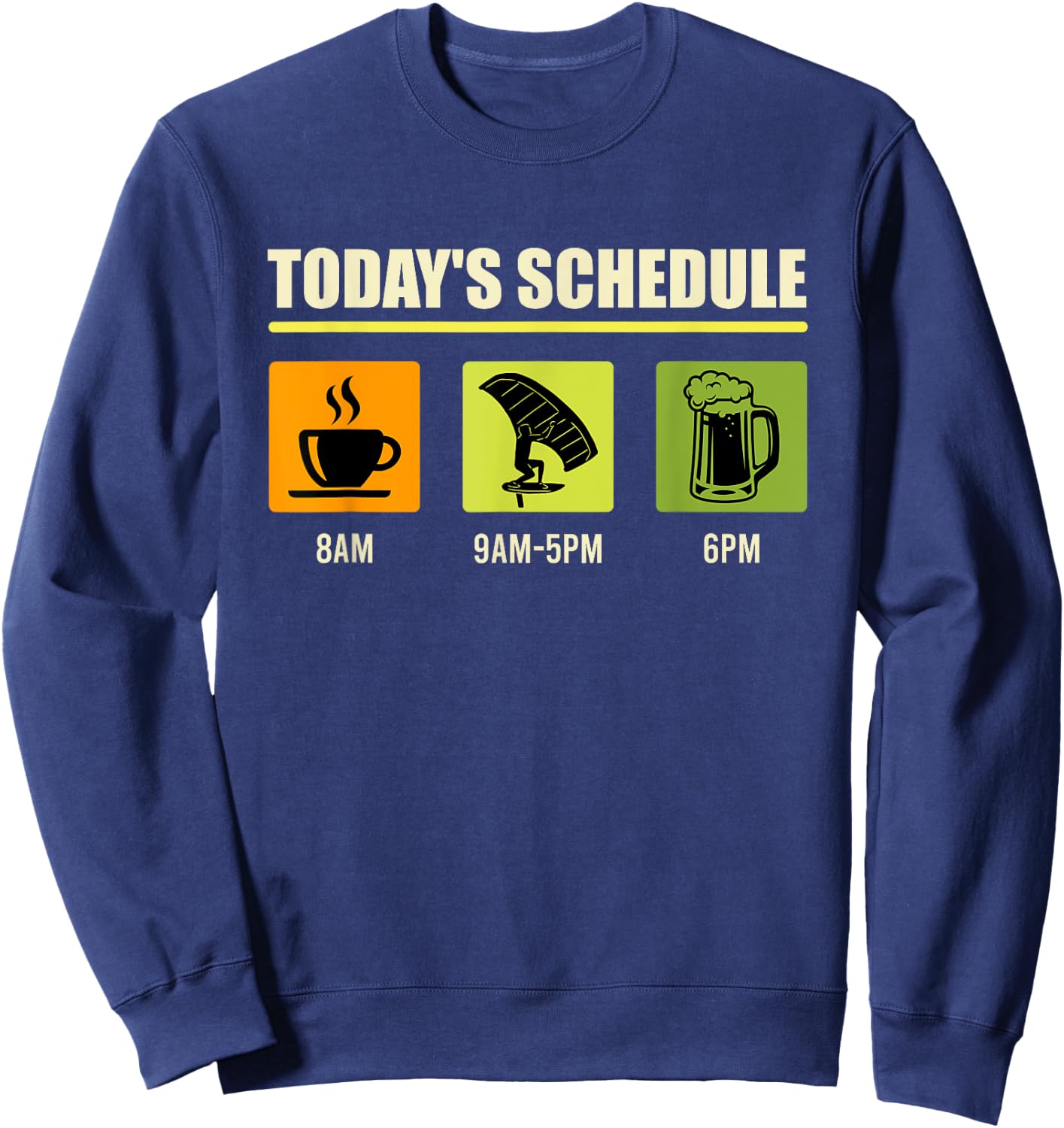 Wingfoil daily planning Wing Surf Wingfoil Sweatshirt - Sweatshirt | Navy