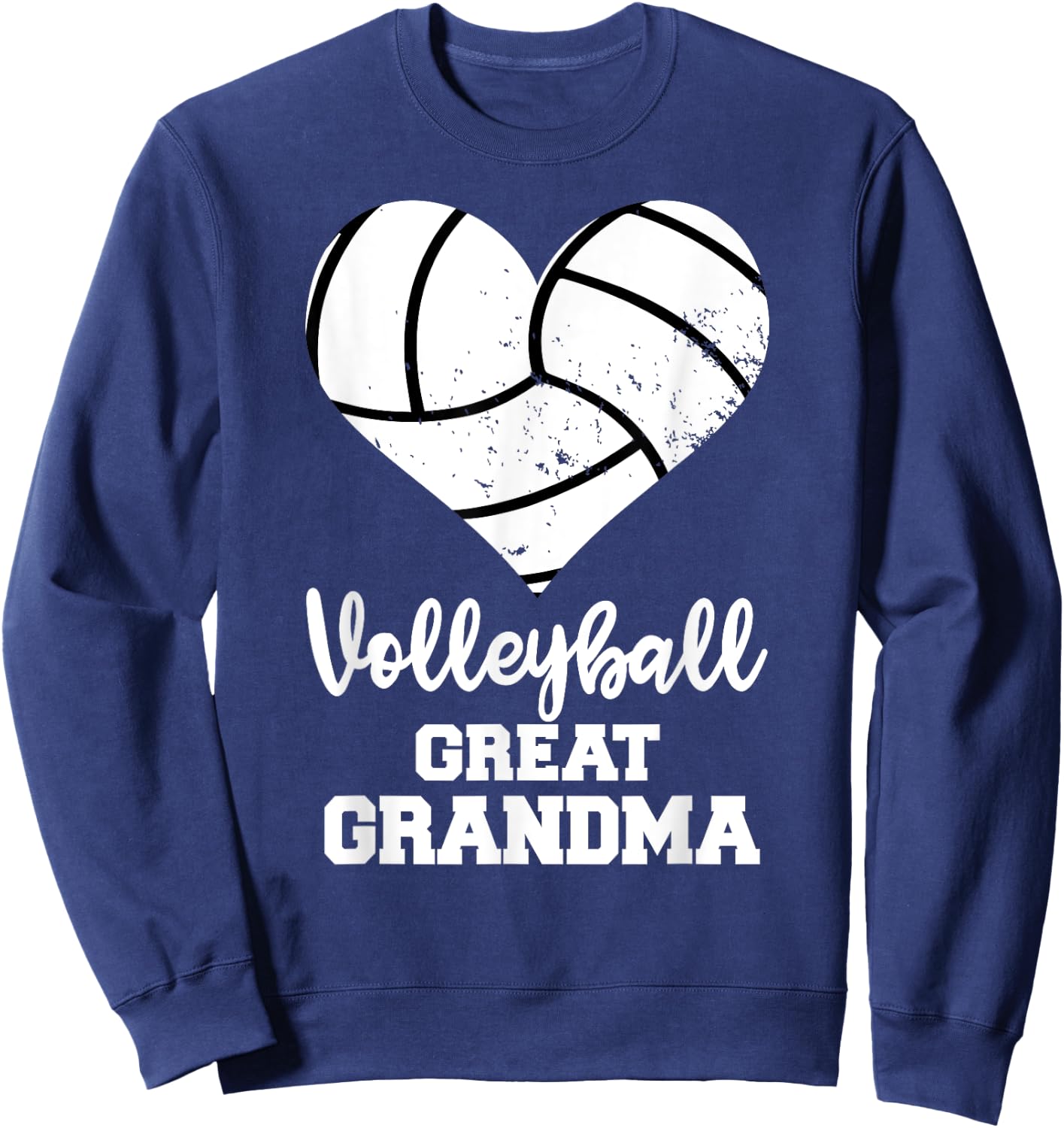 Volleyball Great Grandma Funny Volleyball Player Grandma Sweatshirt - Sweatshirt | Navy