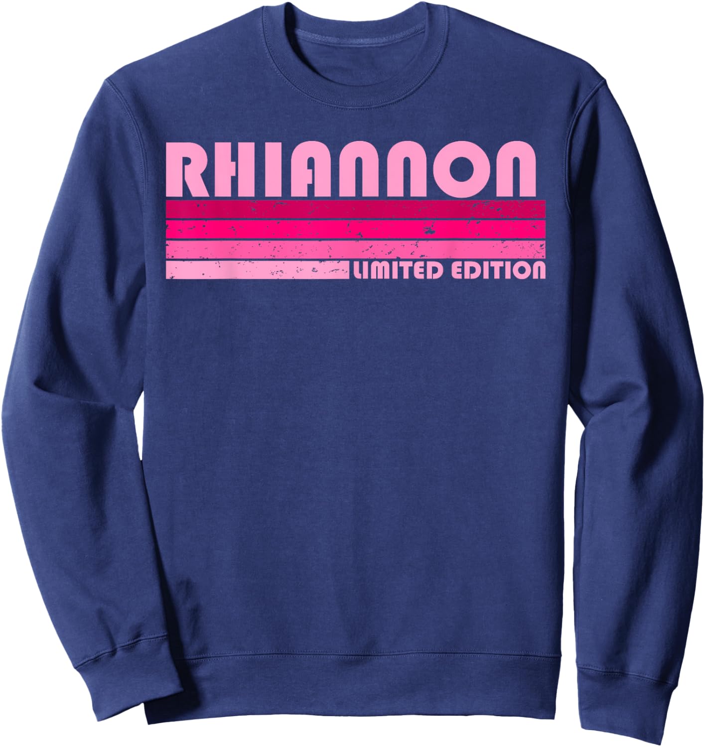 RHIANNON Name Personalized Retro Vintage 80s 90s Birthday Sweatshirt - Sweatshirt | Navy