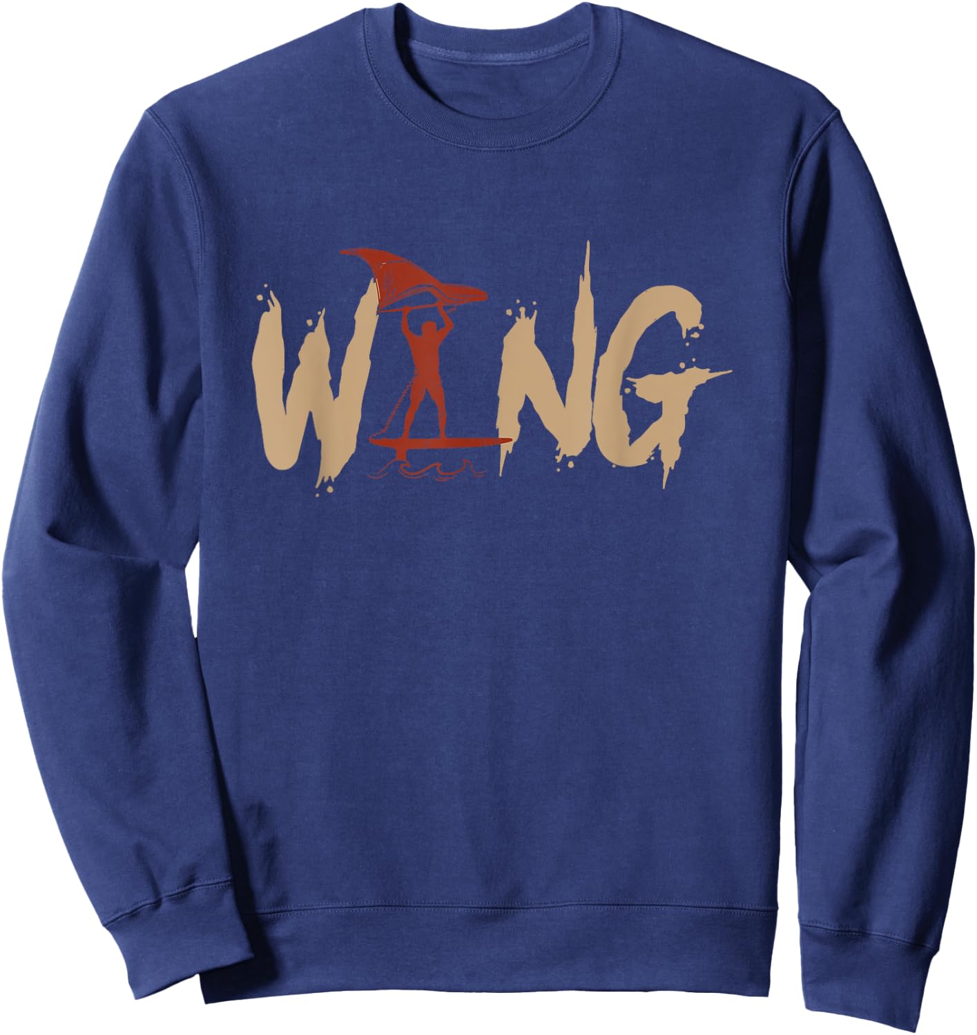 Wing Foiling Wing Surf Wing Foil Wingfoil Sweatshirt - Sweatshirt | Navy