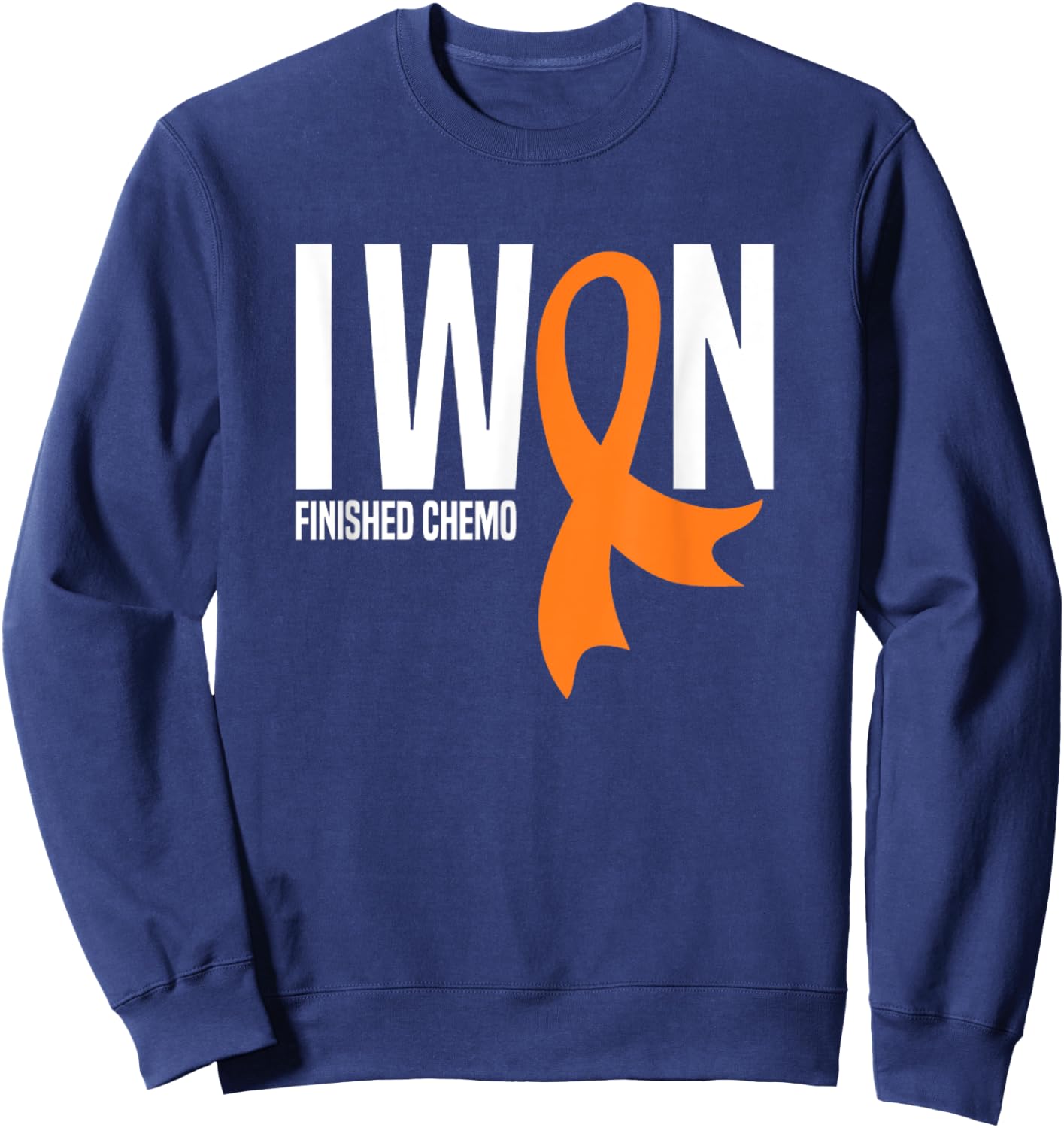 I Won Finished Chemo Leukemia Cancer Survivor Sweatshirt - Sweatshirt | Navy