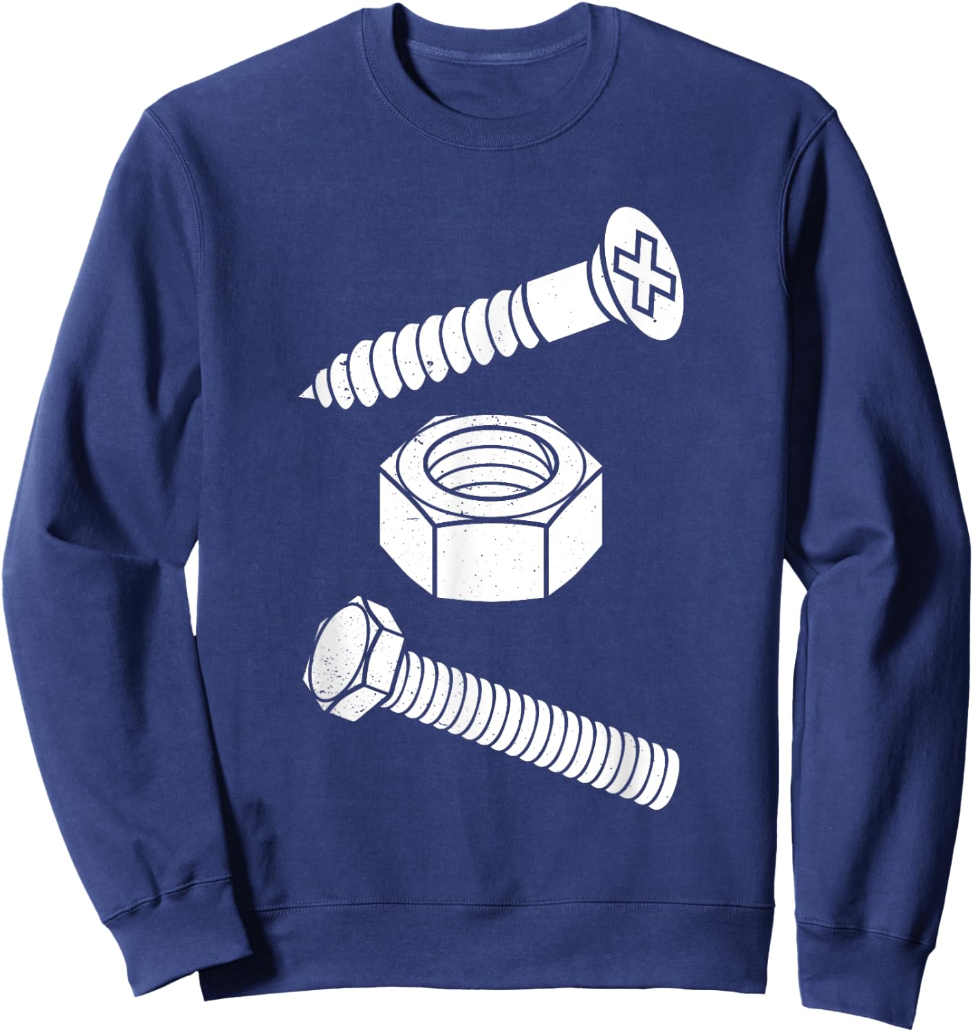 I Screw I Nut I Bolt Proud Car Auto Mechanic Humor Sweatshirt - Sweatshirt | Navy