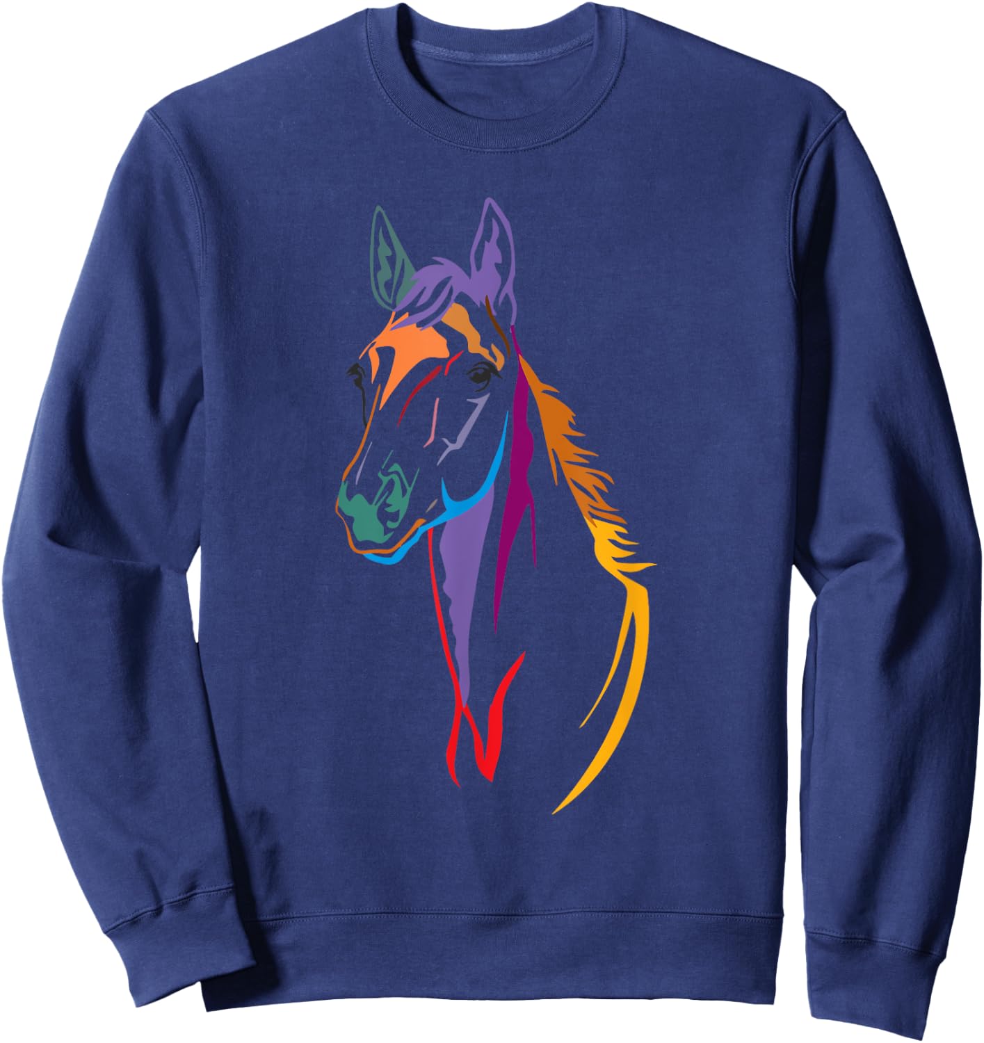 Horse , riding , women's horse shirt for rider Sweatshirt - Sweatshirt | Navy
