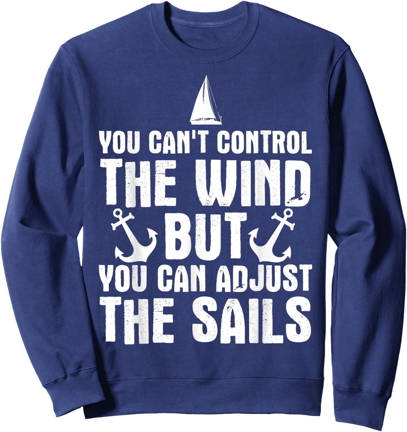 Cool Sailing Design Women Sailboat Jib Yacht Sailor Sweatshirt - Sweatshirt | Navy