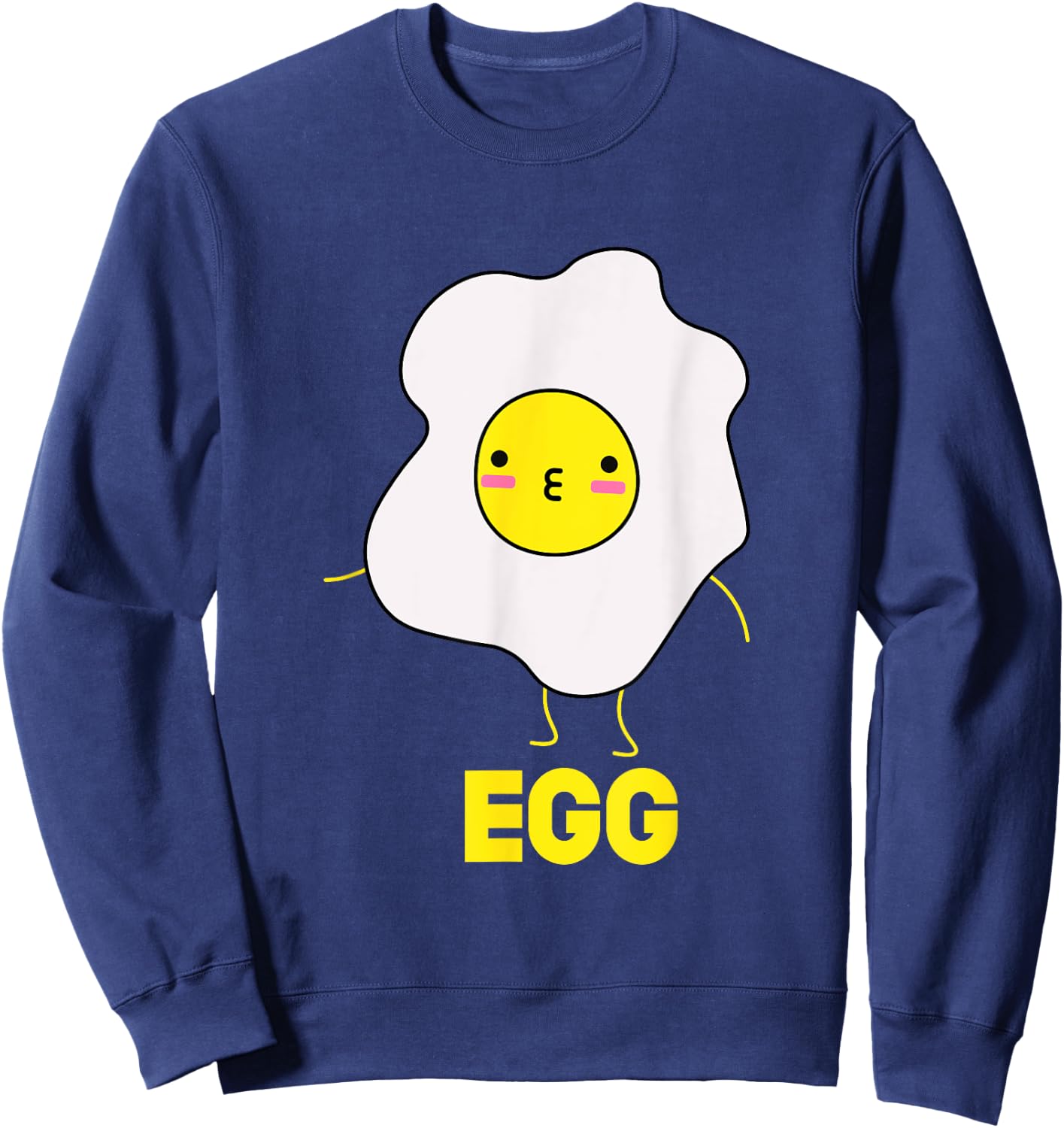 Bacon and Egg Cute Matching Couples Valentines Day Shirt Sweatshirt - Sweatshirt | Navy