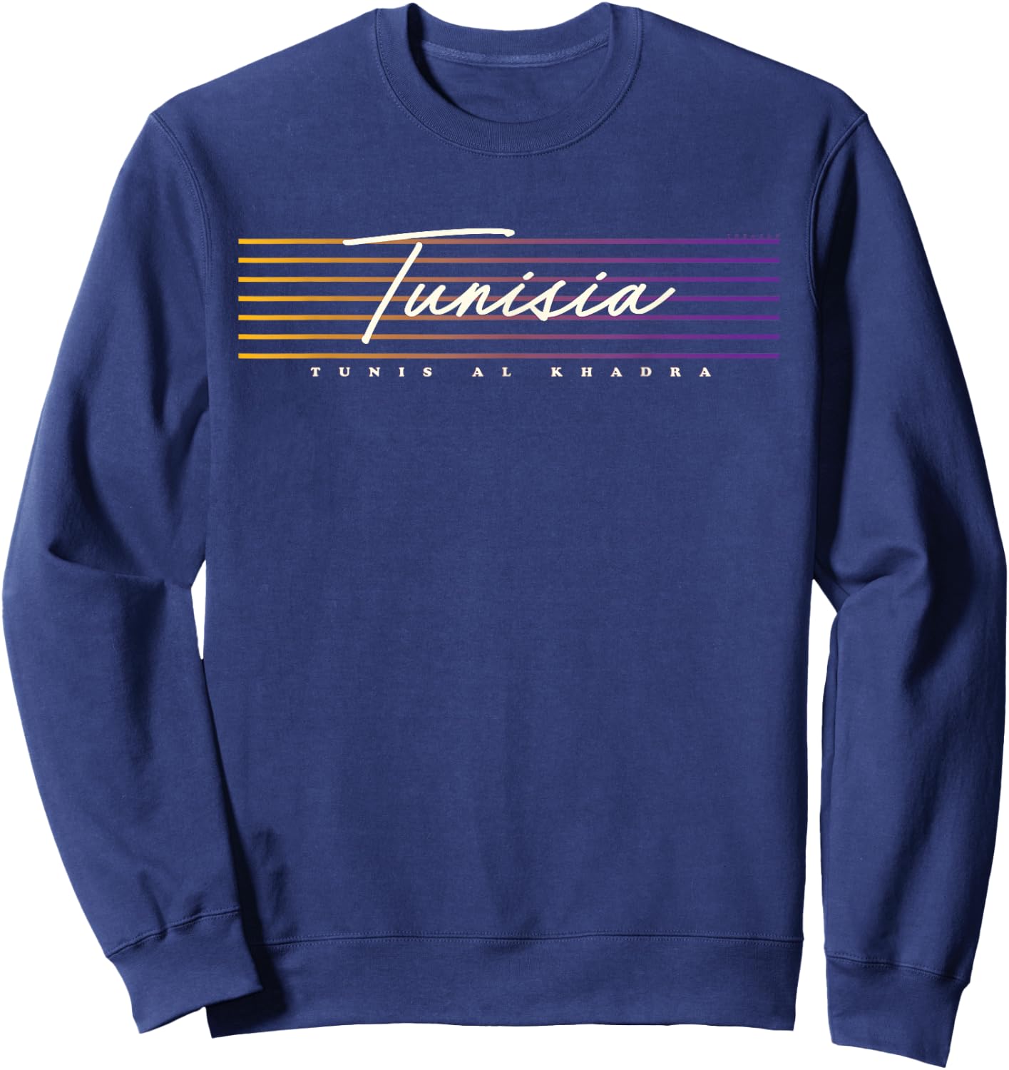 Nostalgic Retro Style Tunisia Sweatshirt - Sweatshirt | Navy