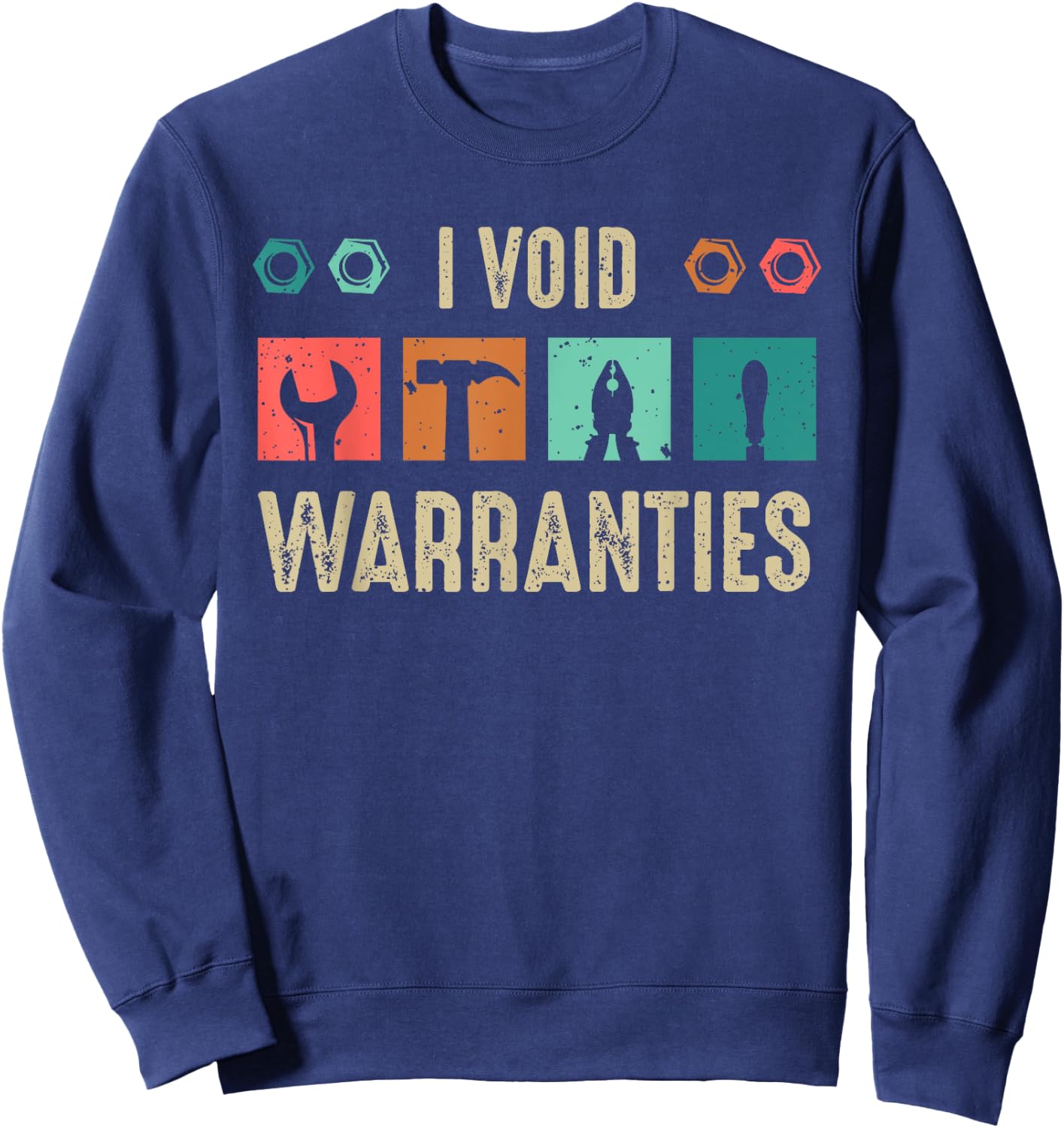 I void Warranties Car Mechanic Sweatshirt - Sweatshirt | Navy