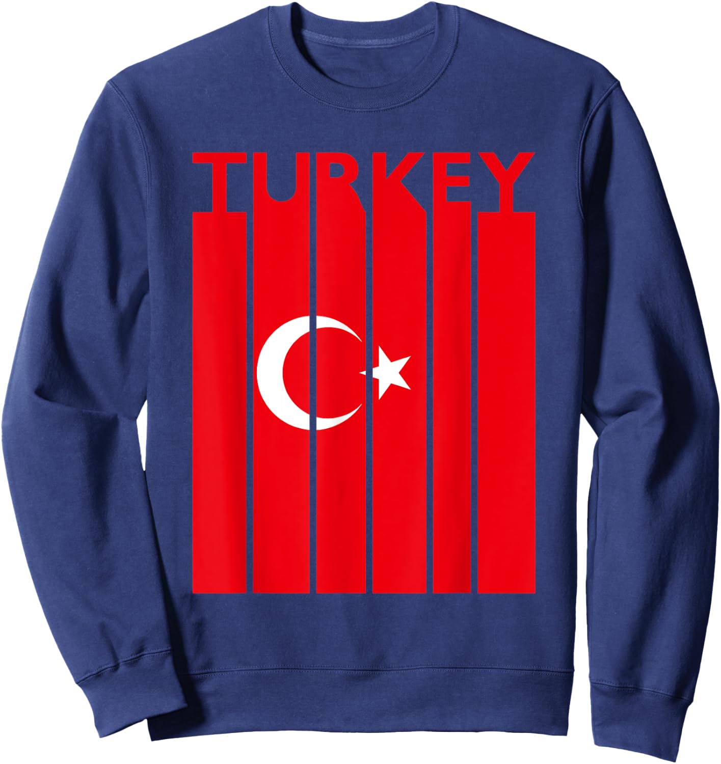 Turkey Vintage Turkey Flag Turkish Flag Sweatshirt - Sweatshirt | Navy