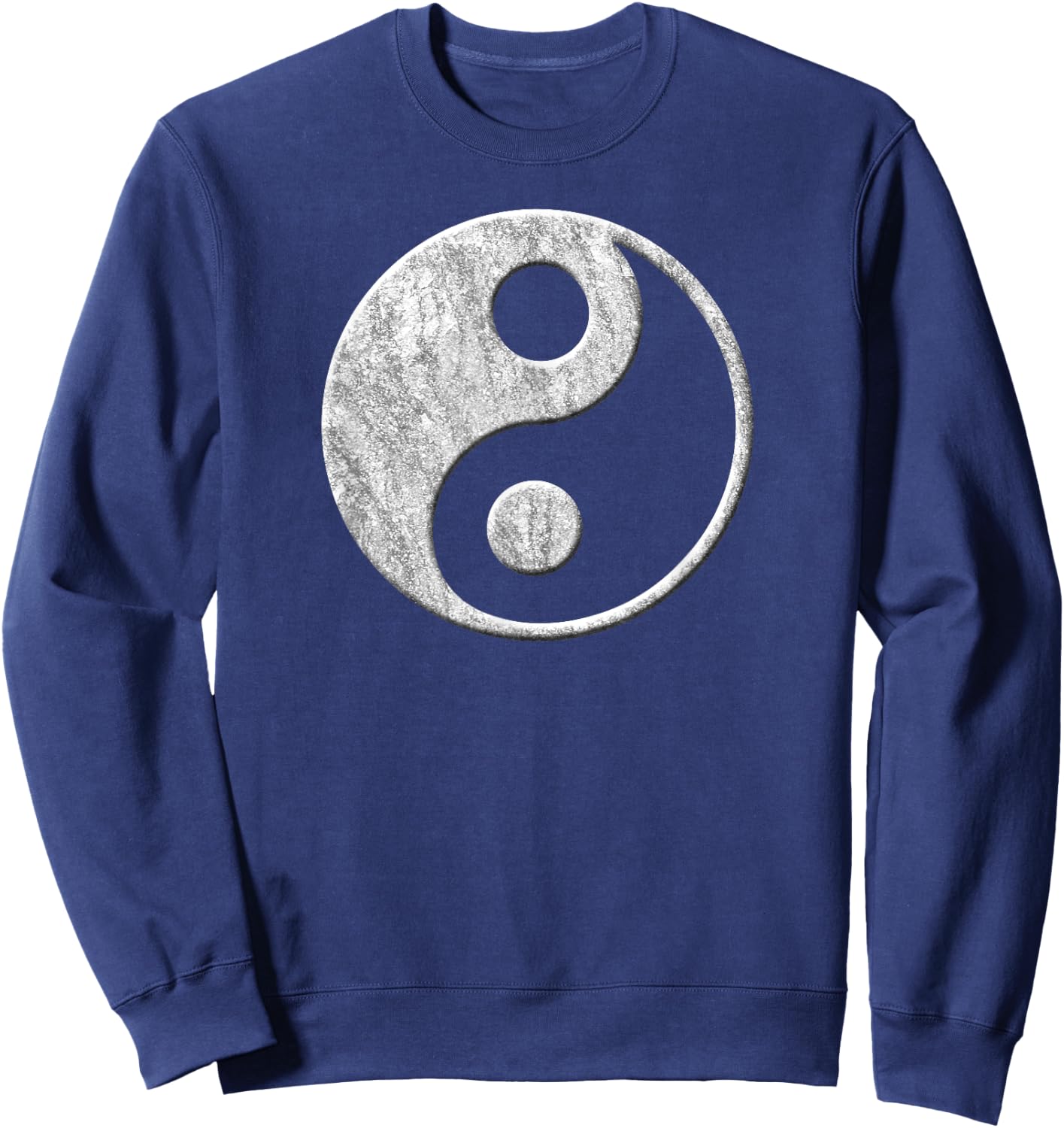 Stylish yin yang symbol without text for spiritual people Sweatshirt - Sweatshirt | Navy