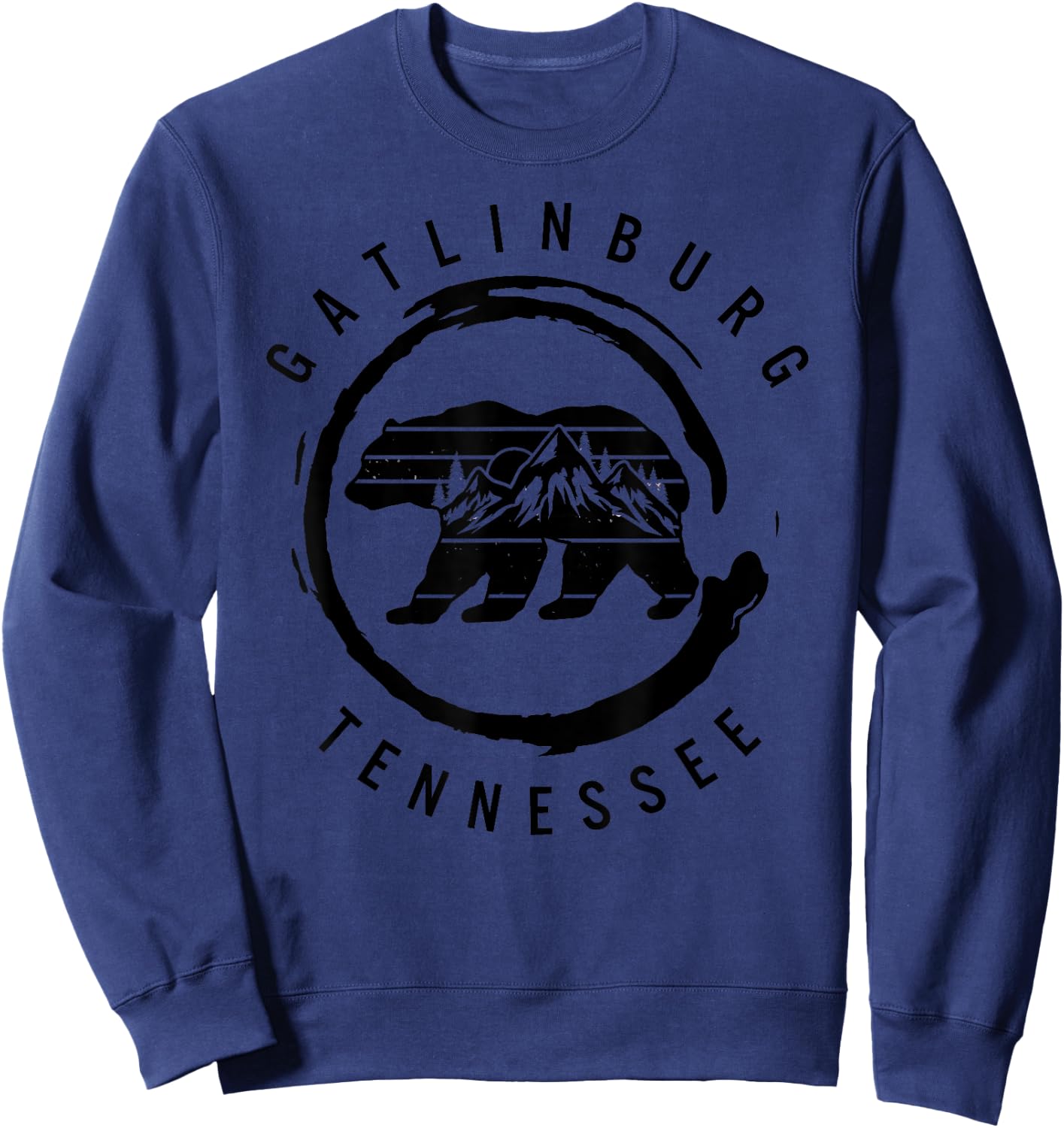 Gatlinburg Tennessee Great Smoky Mountains Bear Souvenir Sweatshirt - Sweatshirt | Navy