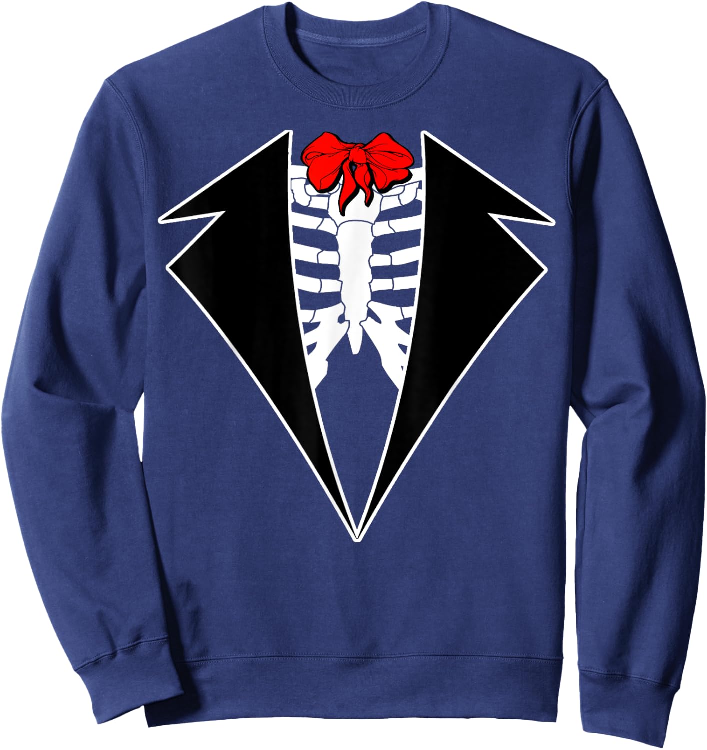 Men's El Novio Muerto Day Of the Dead Groom Costume Sweatshirt - Sweatshirt | Navy