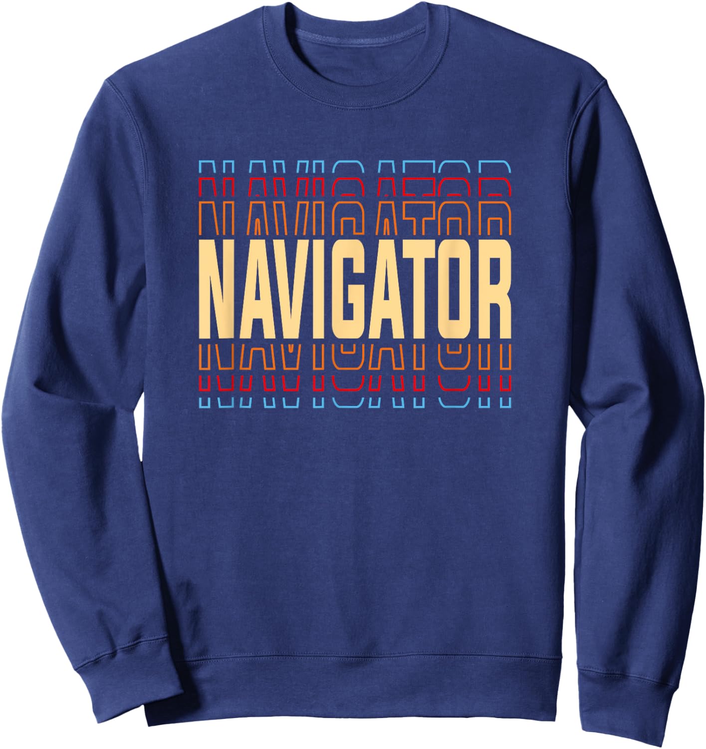 Navigator Job Title Vintage Sweatshirt - Sweatshirt | Navy