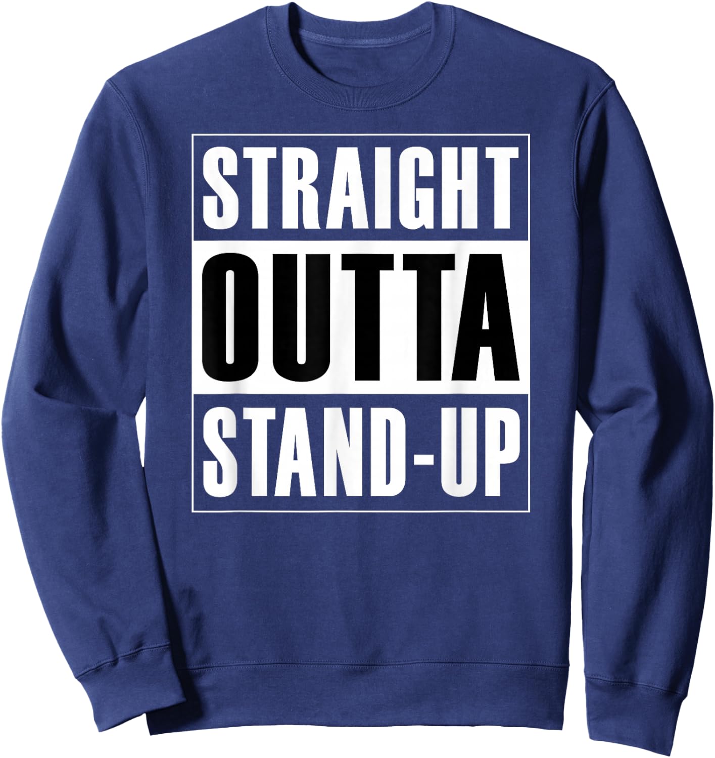 Straight Outta Stand-up - Agile Scrum Funny Sweatshirt - Sweatshirt | Navy