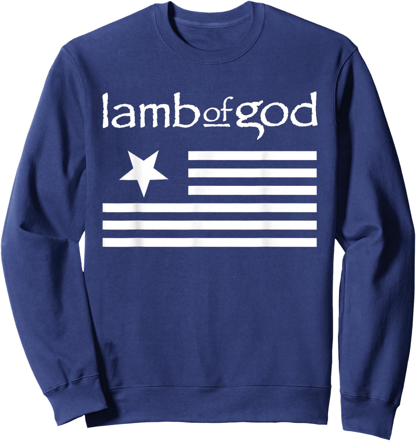 Lamb of God – Flag Sweatshirt - Sweatshirt | Navy