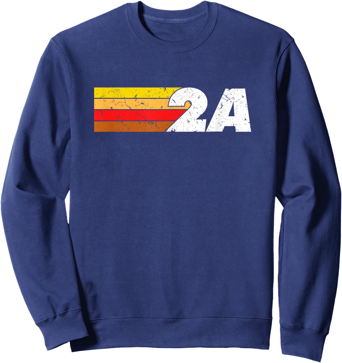 2A 2nd Amendment - Pro Gun Second Amendment Sweatshirt - Sweatshirt | Navy