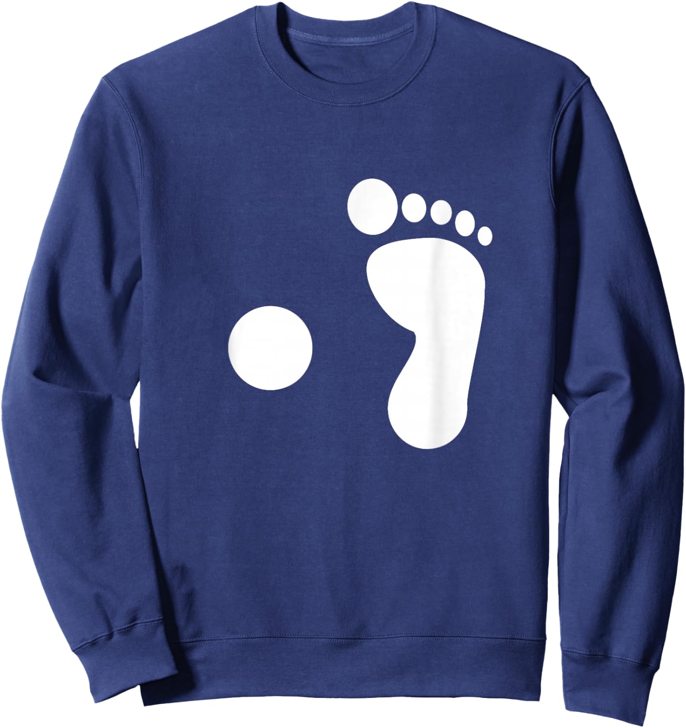 Pirate Footprint Peg Leg Sweatshirt - Sweatshirt | Navy