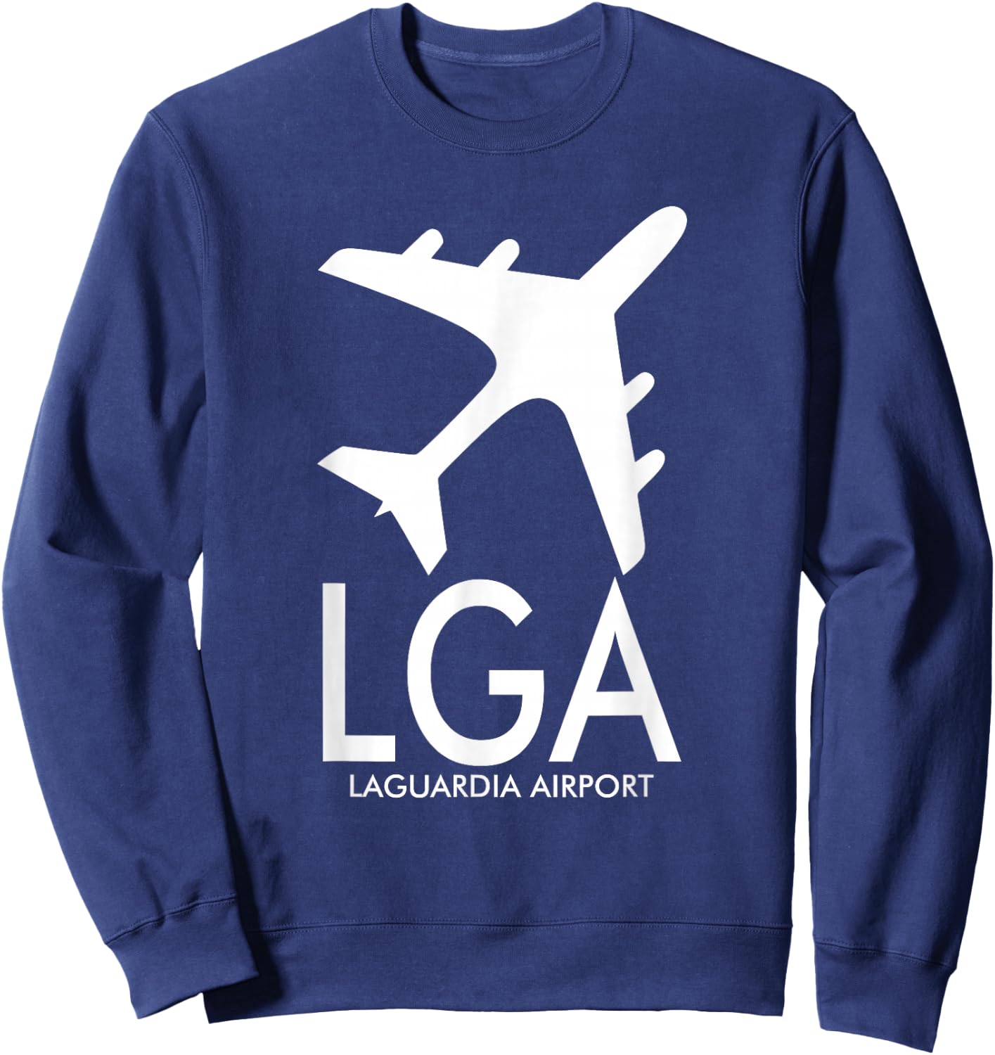 Lga Airport Code Baggage Tag Laguardia New York Usa Sweatshirt - Sweatshirt | Navy