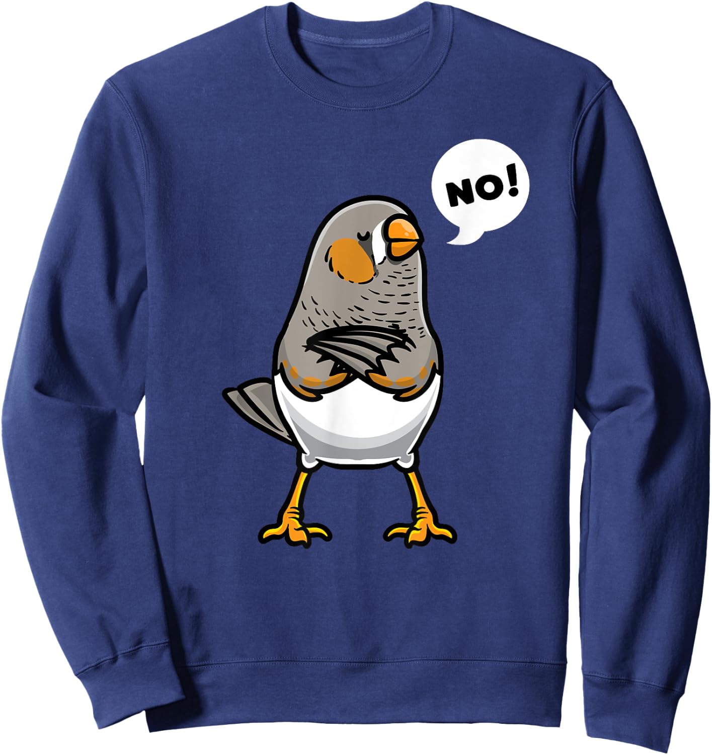 Zebra Finch Ornithologist Ornithology Zebra Finches Sweatshirt - Sweatshirt | Navy