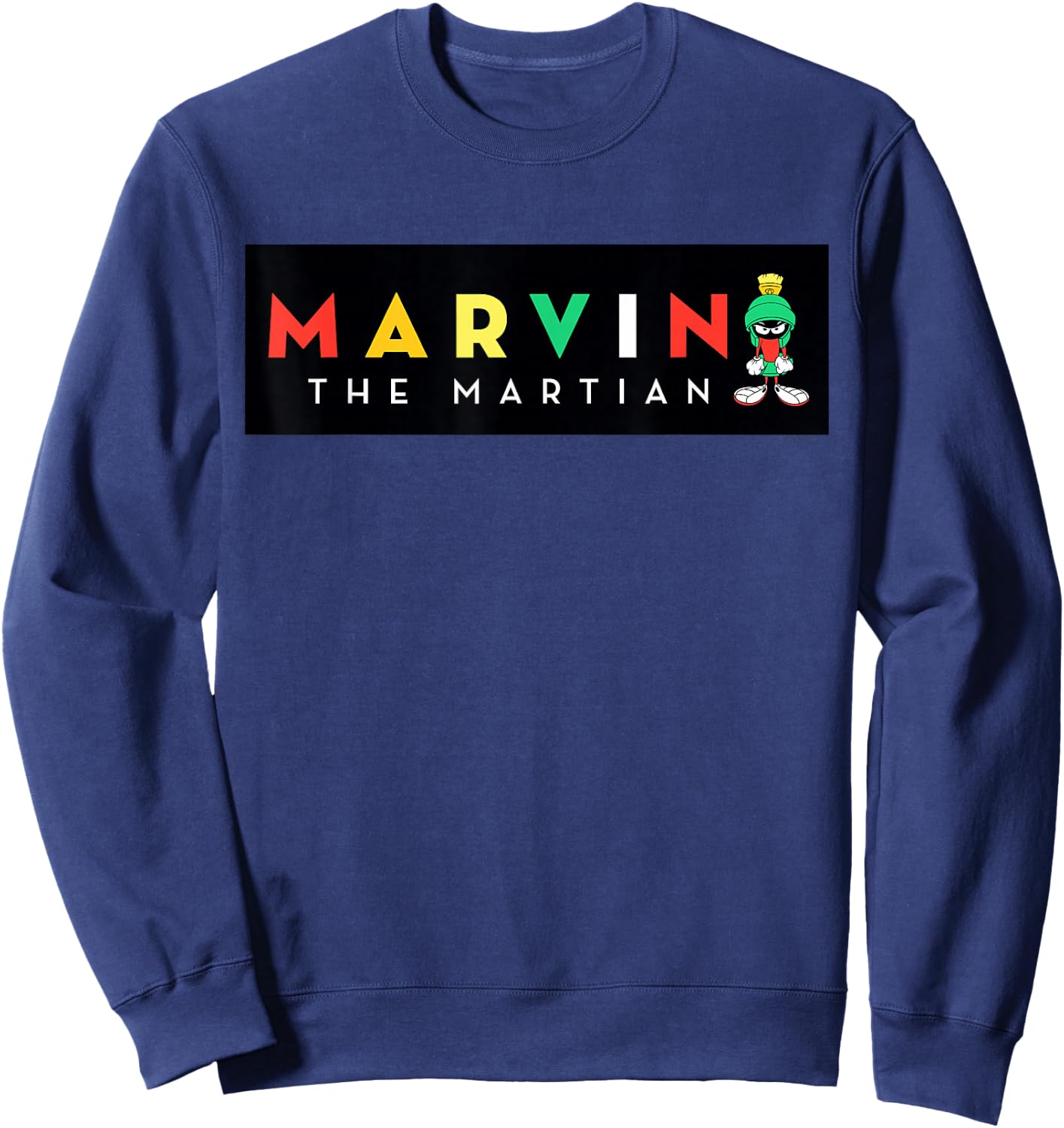 Marvin The Martian Black Box Sweatshirt - Sweatshirt | Navy