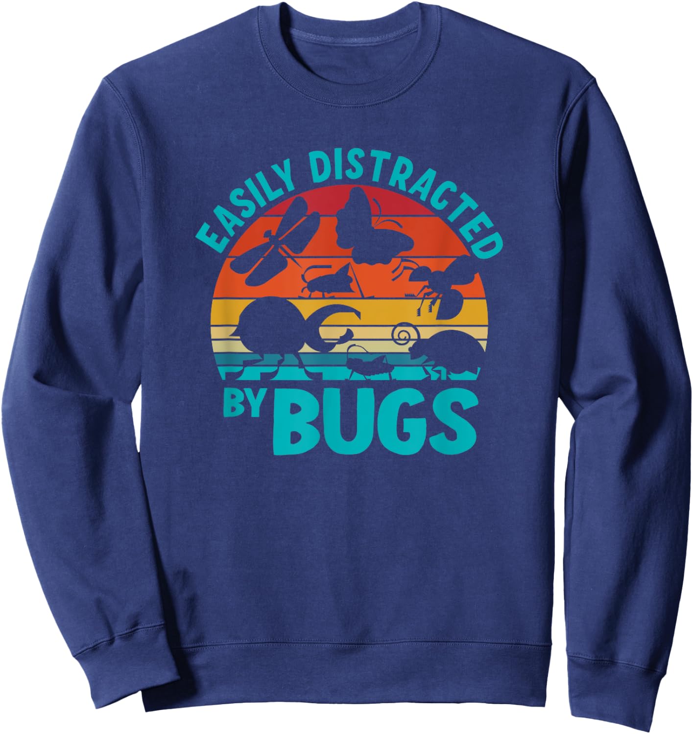 Easily Distracted By Bugs Sweatshirt - Sweatshirt | Navy