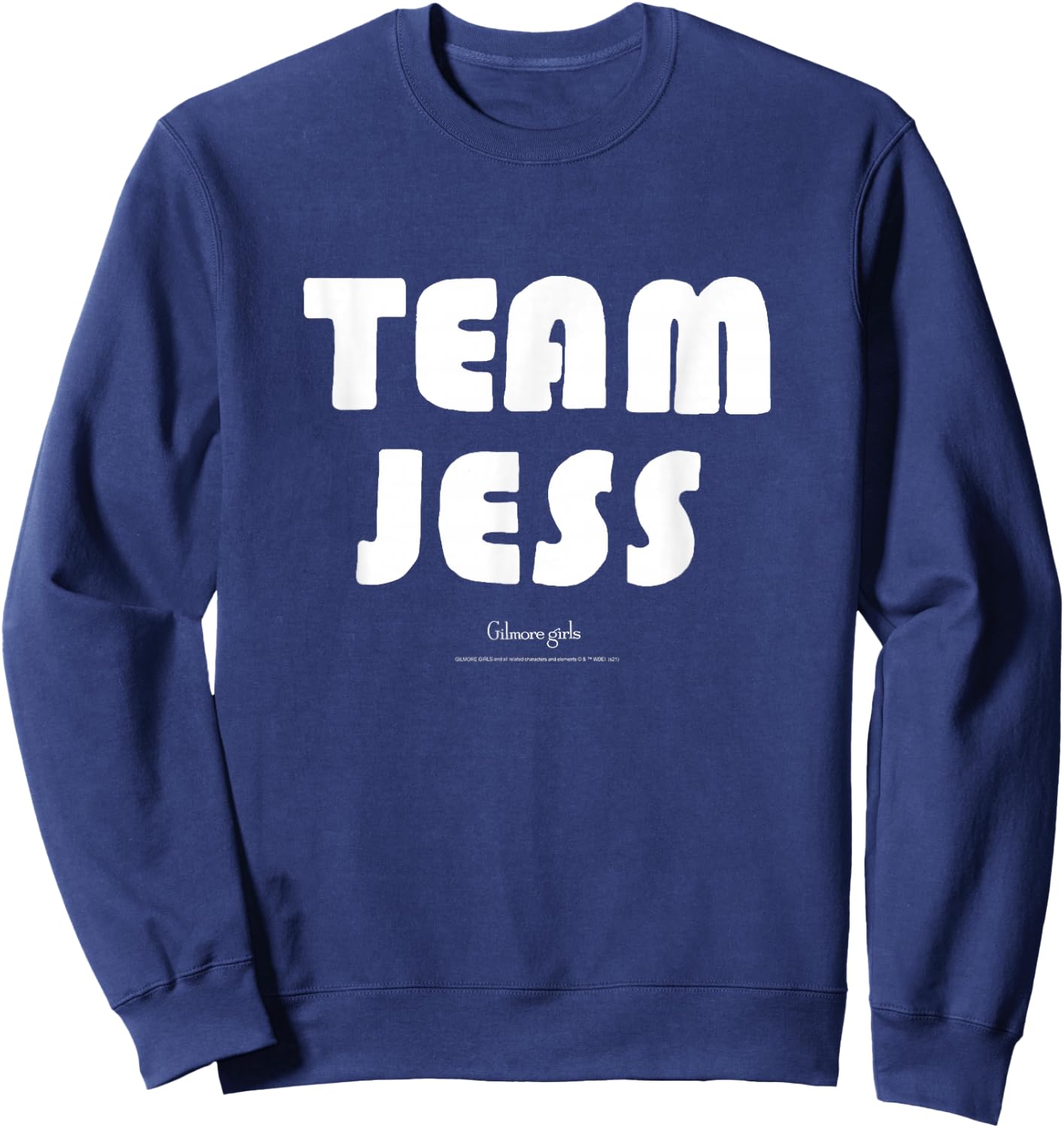 Gilmore Girls Team Jess Block Letters TV Show Sweatshirt - Sweatshirt | Navy
