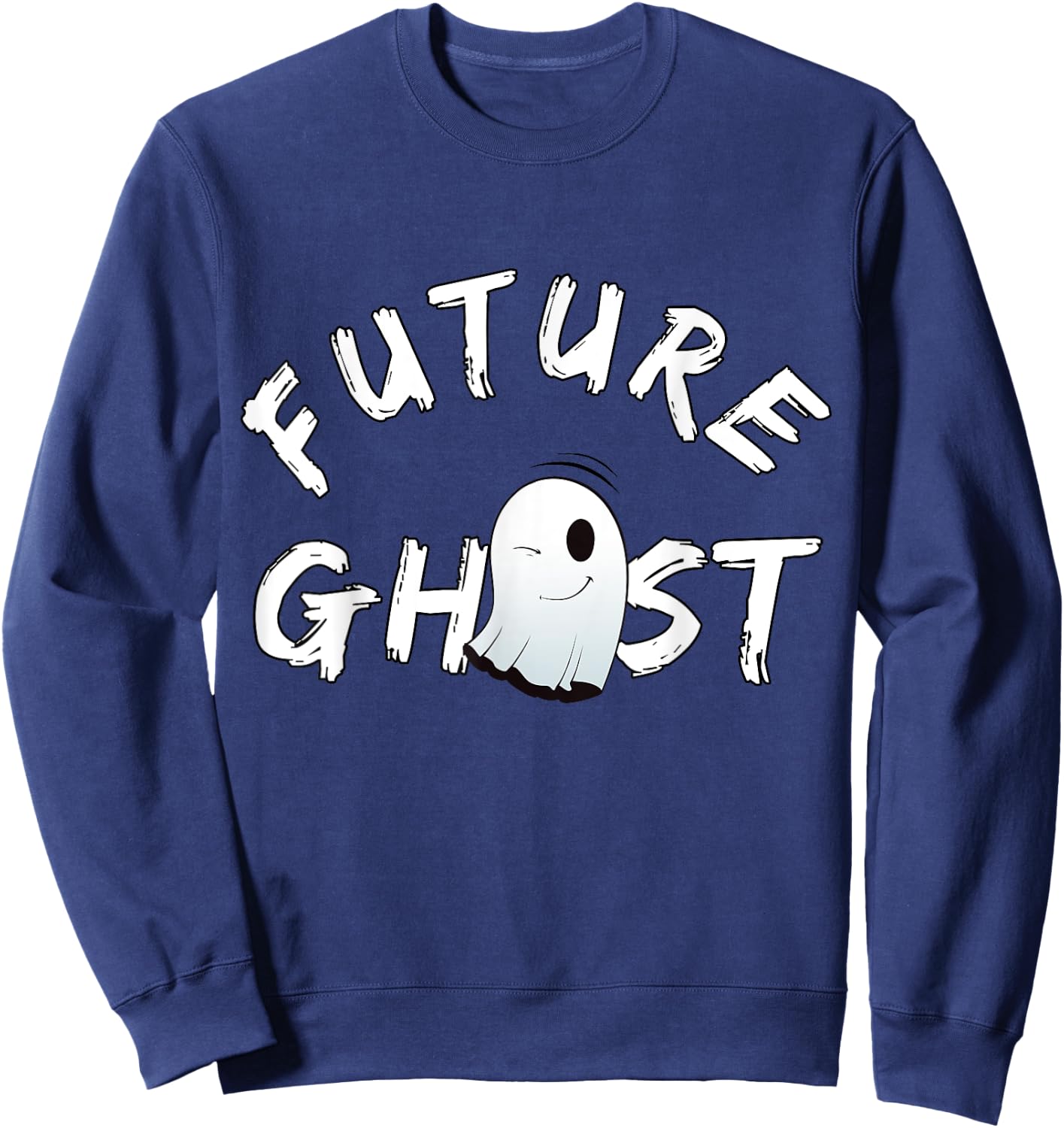 Future Ghost, Halloween Ghost Halloween Sweatshirt - Sweatshirt | Navy