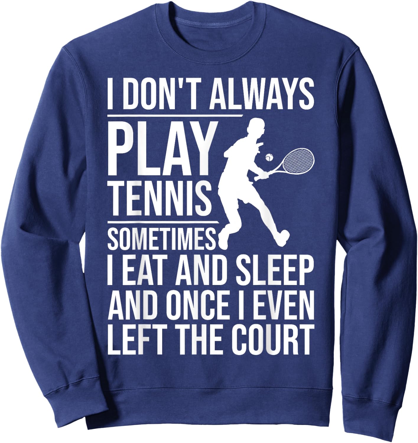 Funny Tennis Women Tennis Players Coach Racket Sport Sweatshirt - Sweatshirt | Navy