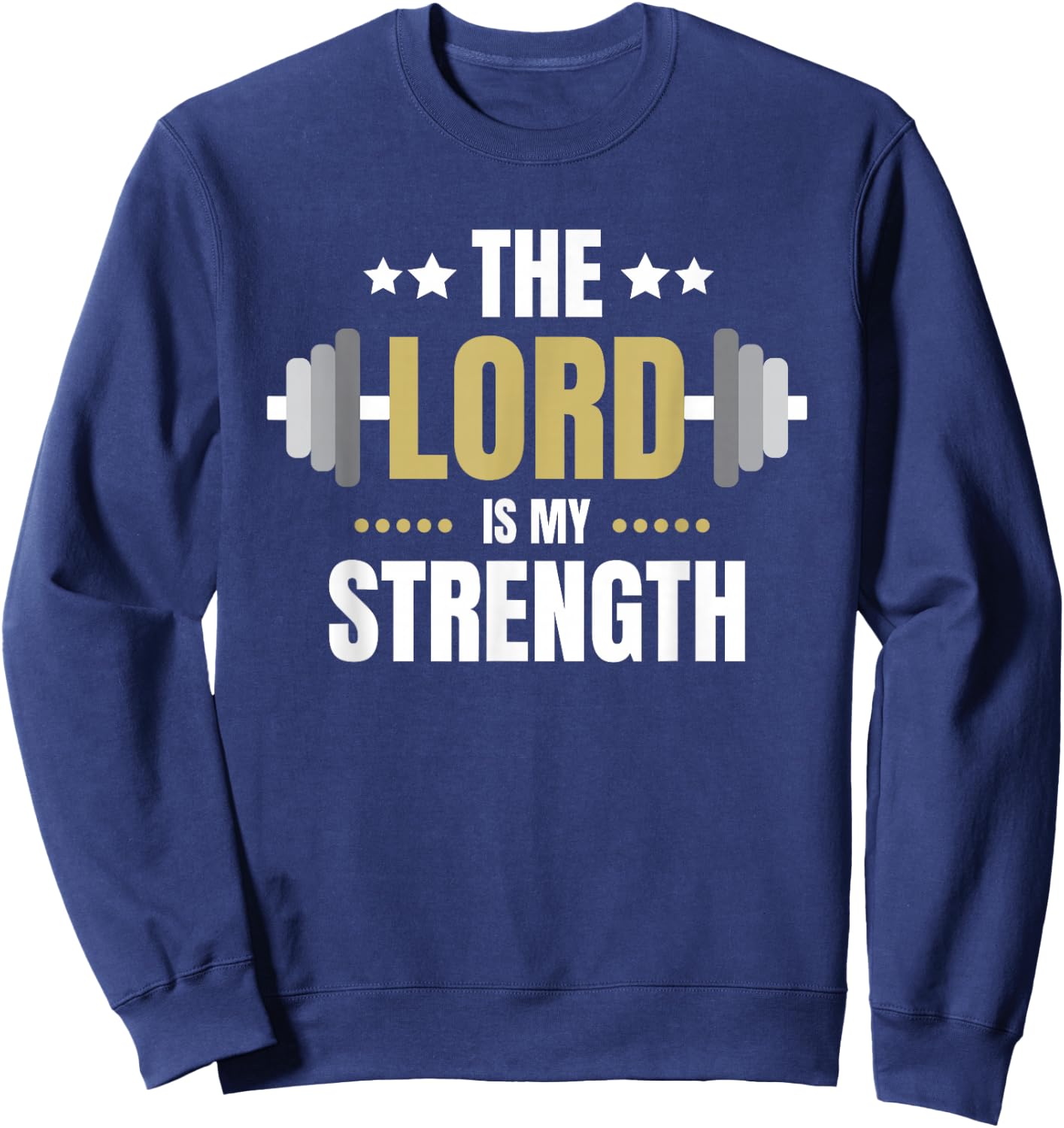 Men's Christian Weightlifting Sweatshirt - Sweatshirt | Navy