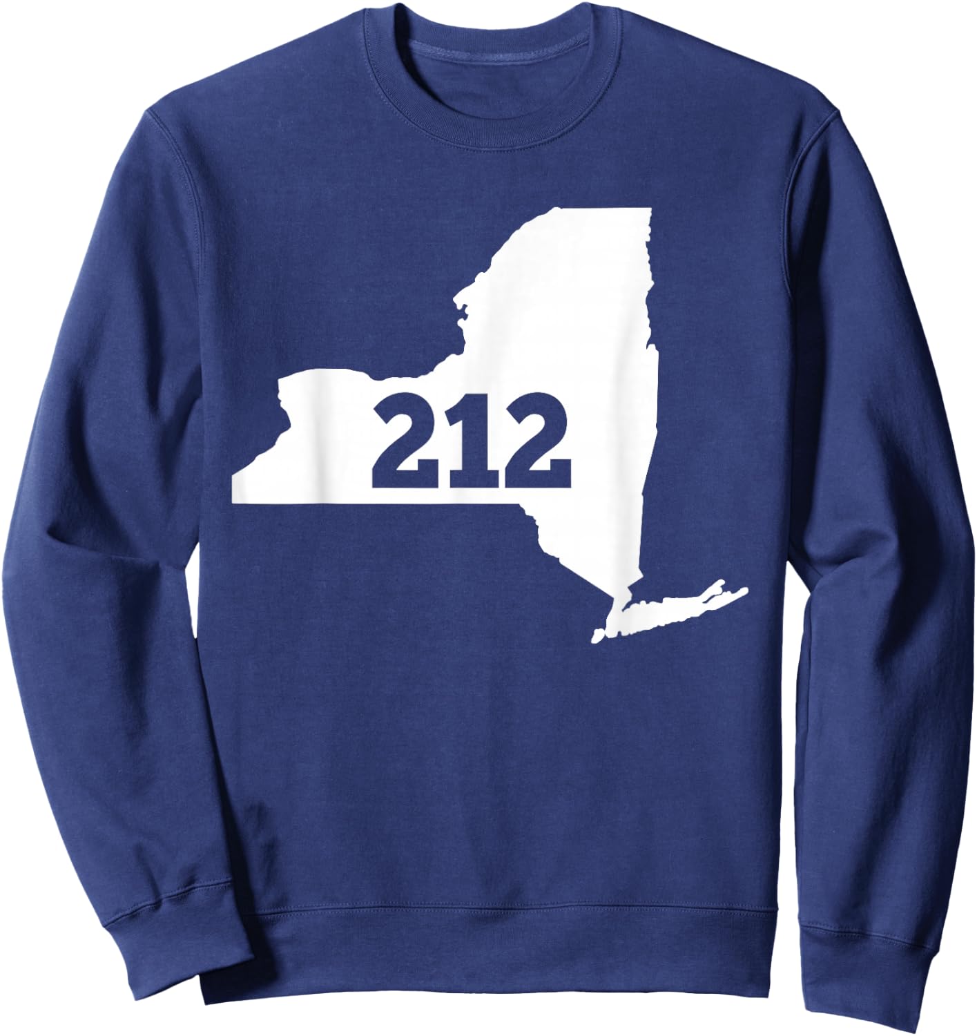 New York 212 Area Code Sweatshirt - Sweatshirt | Navy