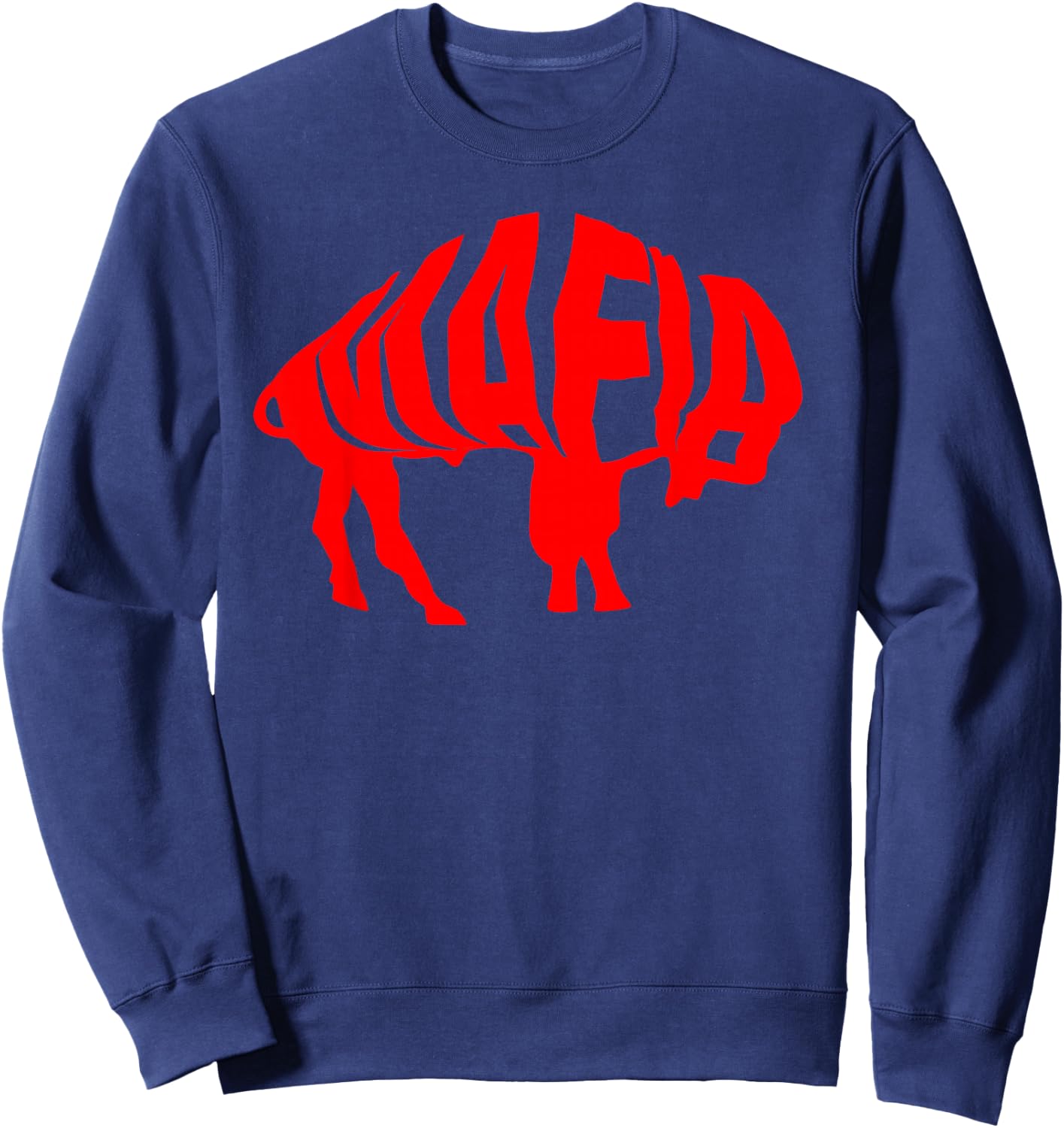 WNY Pride - Red Buffalo Sweatshirt - Sweatshirt | Navy