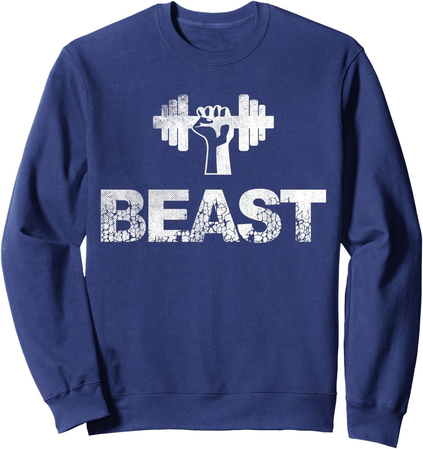 Beast Gym T Shirt Workout Bodybuilding Gift Sweatshirt - Sweatshirt | Navy