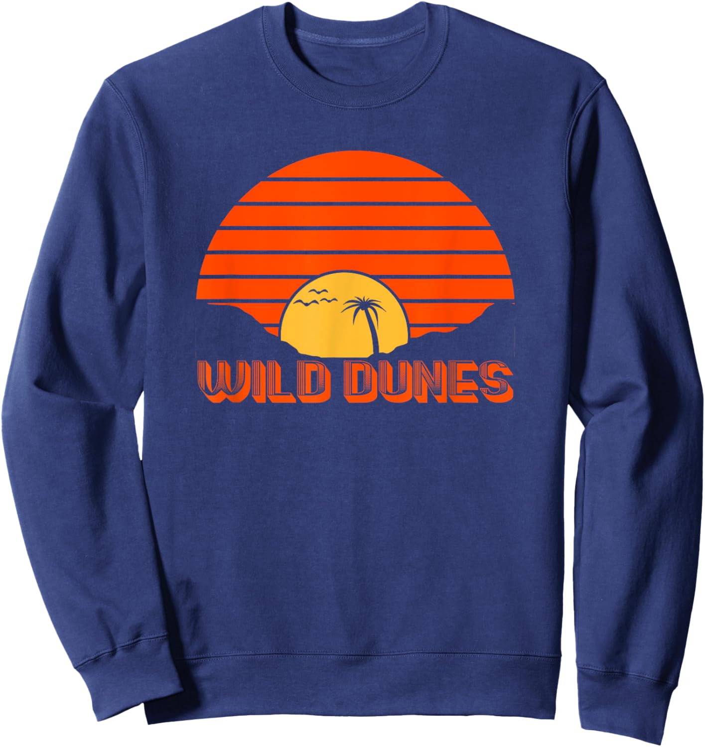 South Carolina Retro Sun Beach Vacation Souvenir Wild Dunes Men Women Girls Kids Sweatshirt - Sweatshirt | Navy