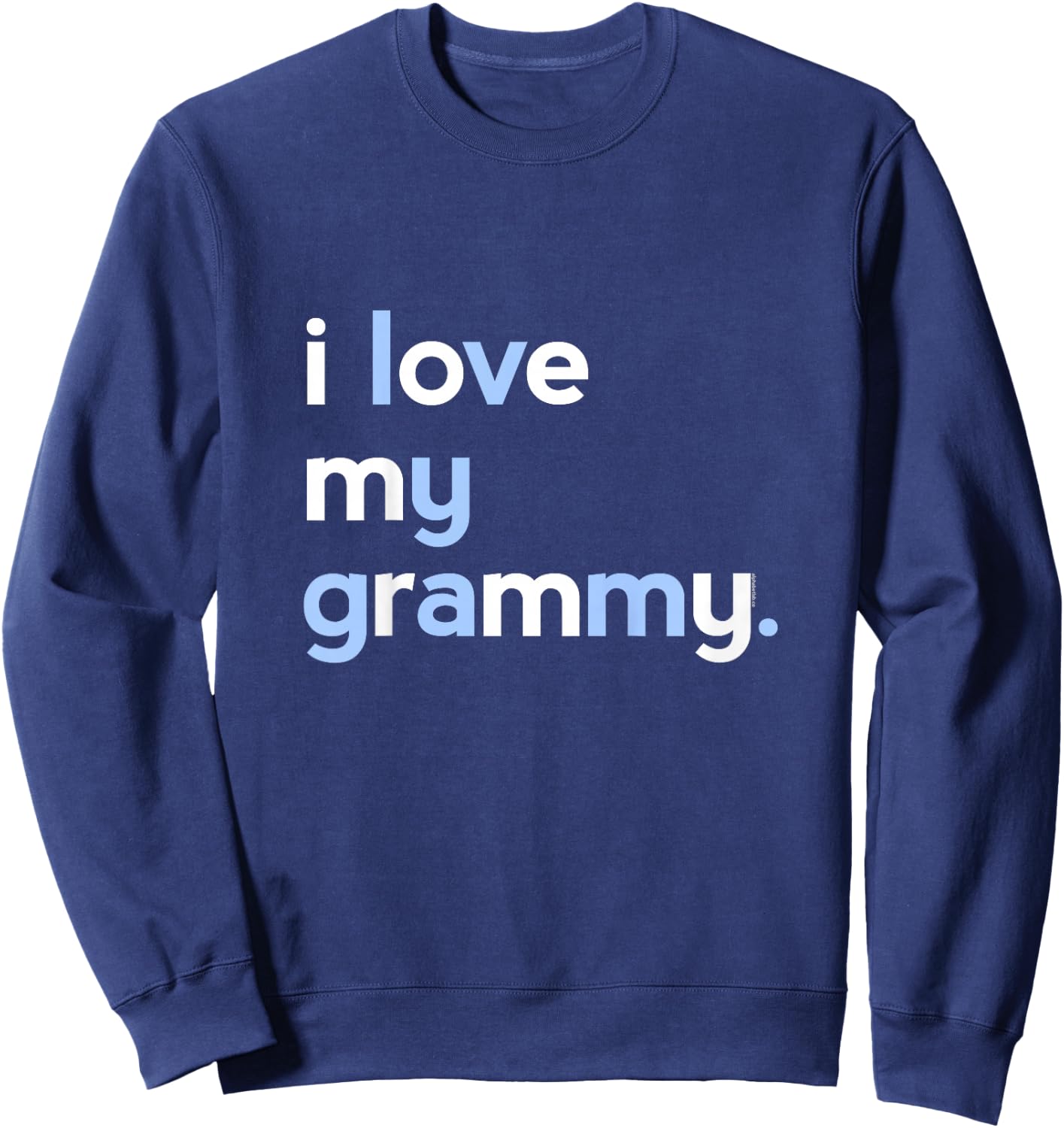 I Love My Grammy Shirt for Boys | Grandma Mothers Day Sweatshirt - Sweatshirt | Navy