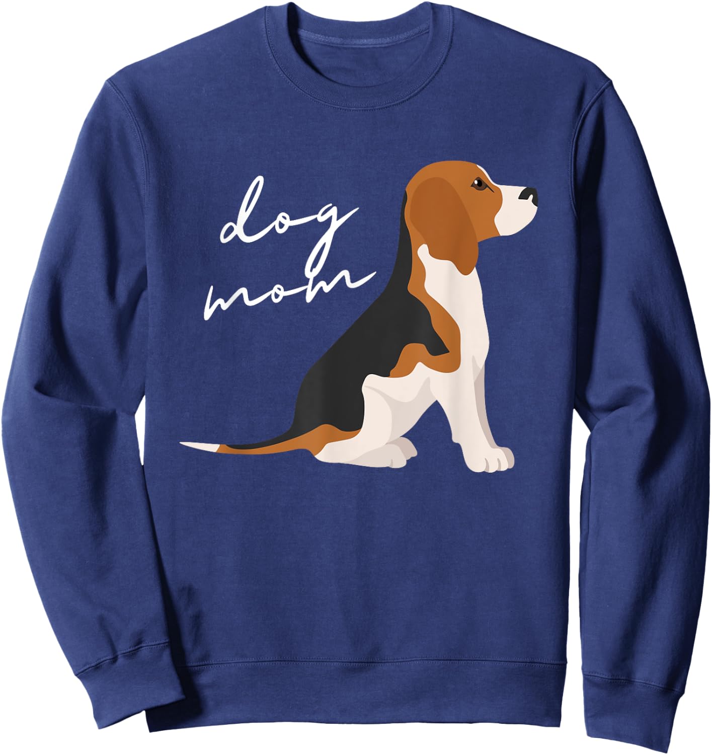 Beagle Dog Mom Woman Sweatshirt - Sweatshirt | Navy