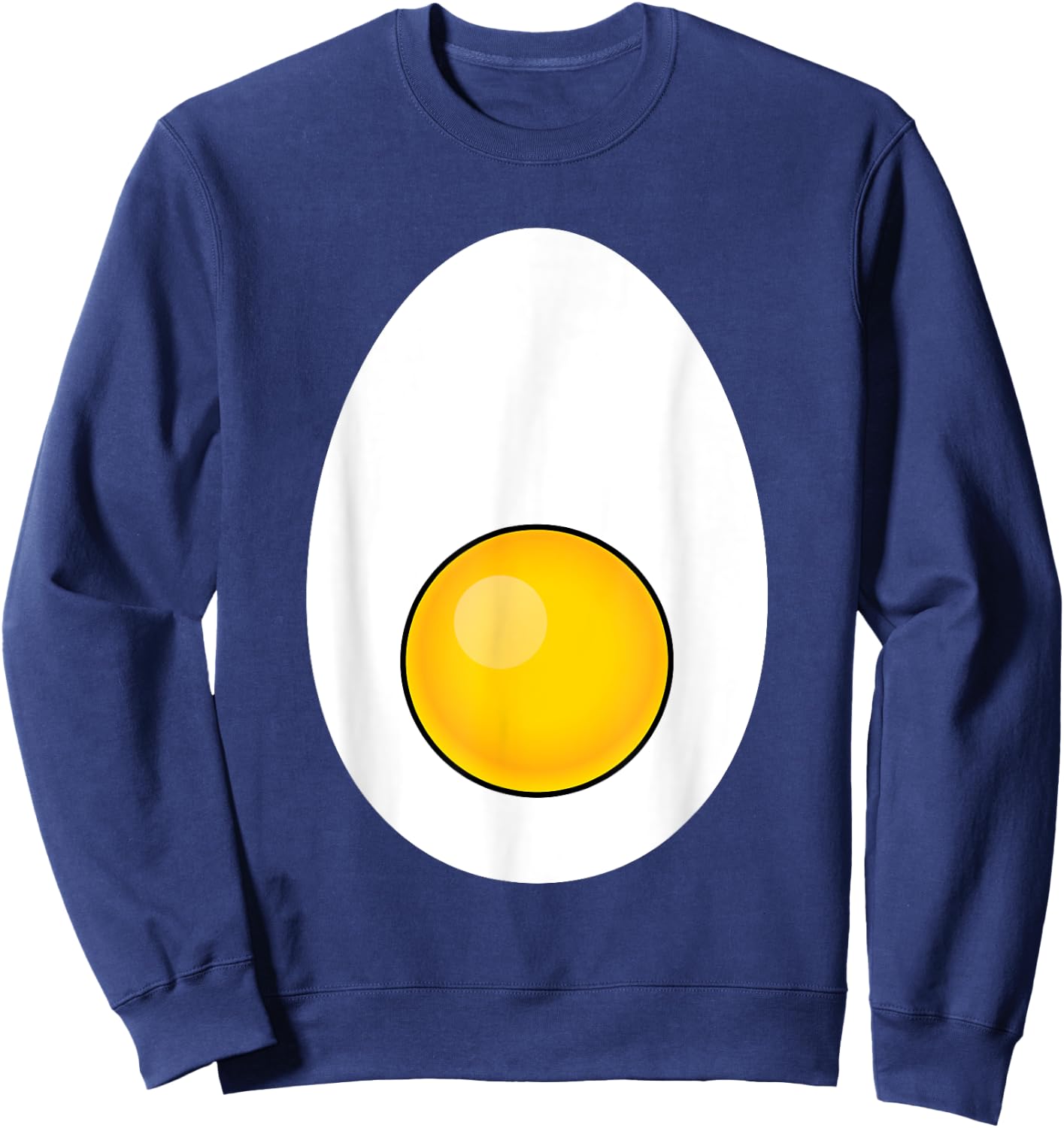Funny Halloween Deviled Egg Costume Men Women Fun Egg Sweatshirt - Sweatshirt | Navy