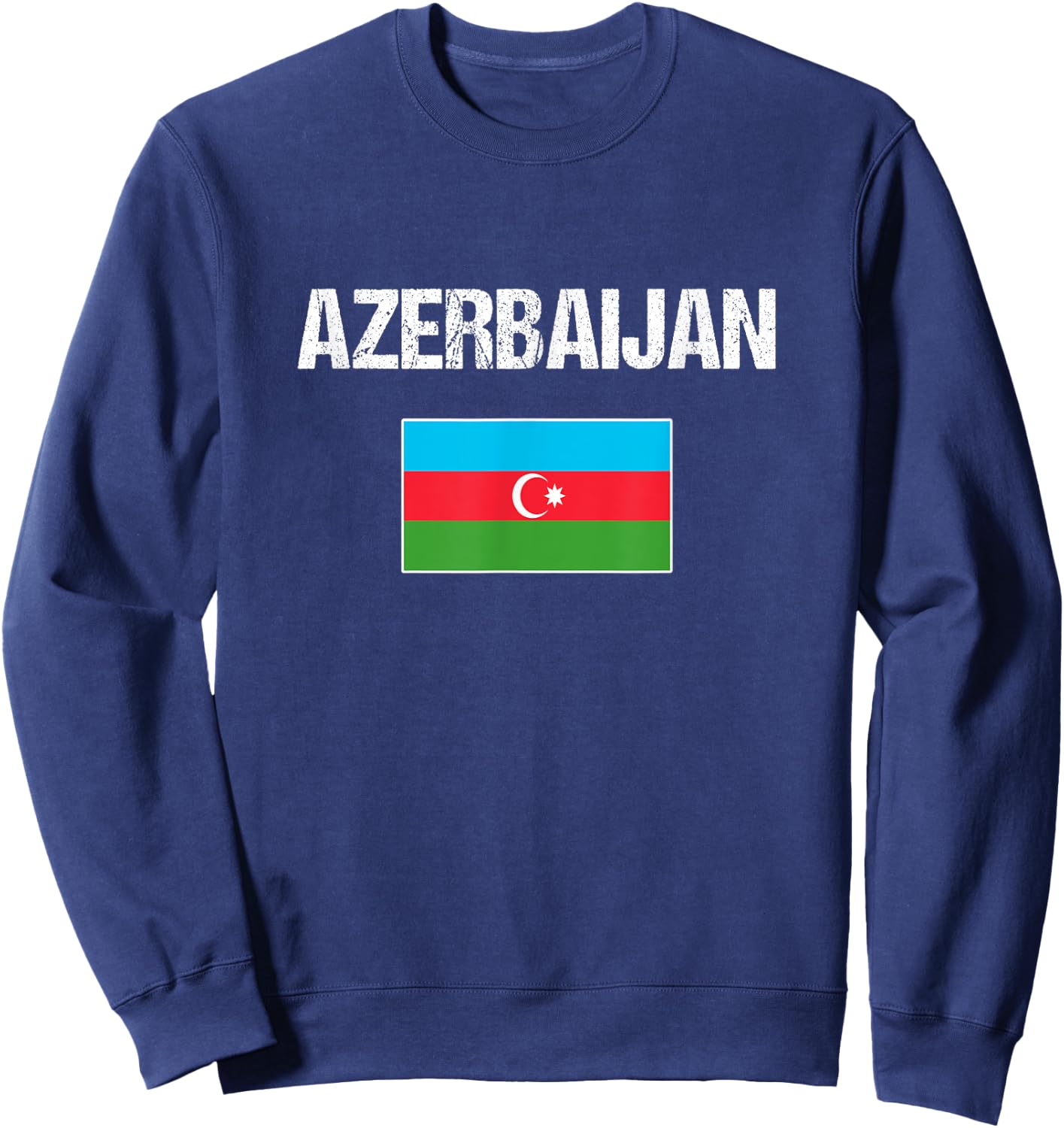 Azerbaijan Azerbaijani Flag Women Youth Kids Sweatshirt - Sweatshirt | Navy