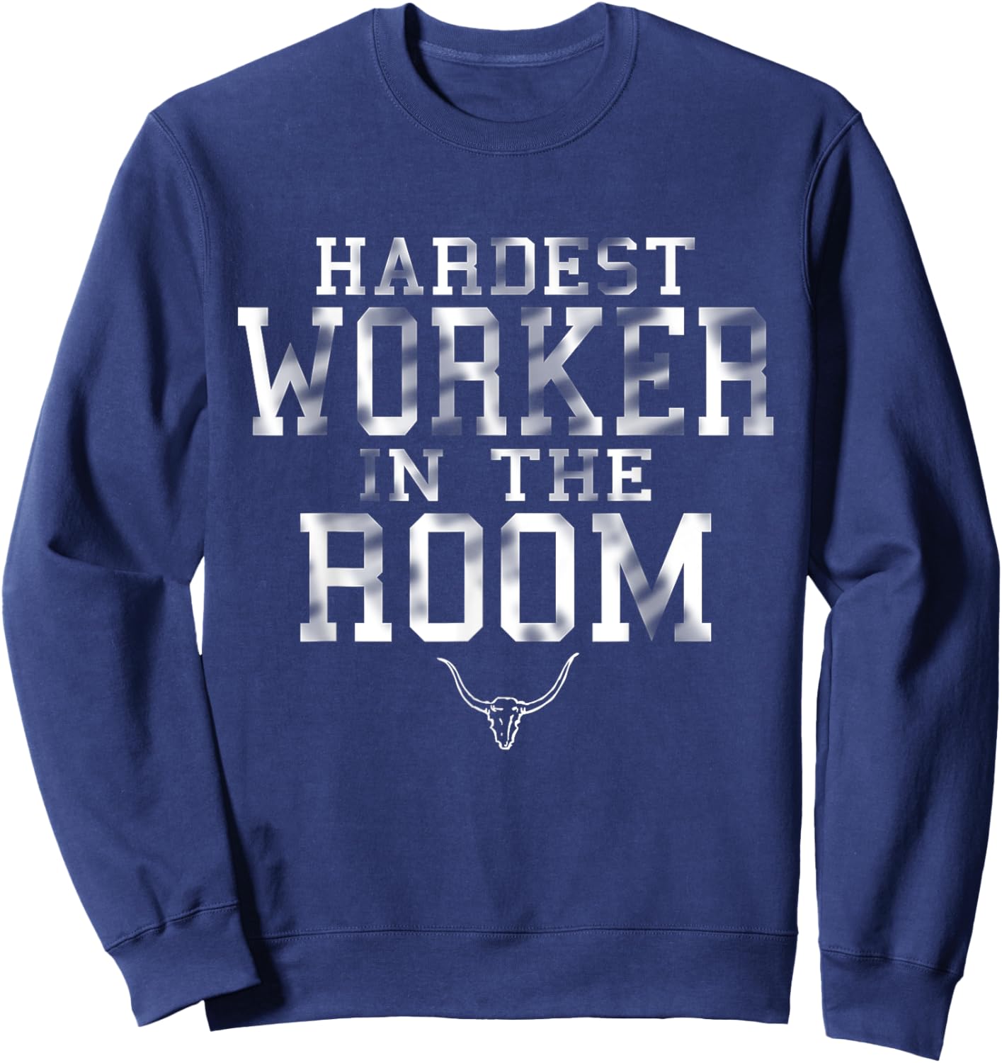 Hardest Worker In The Room - Workout Motivation Gym Sweatshirt - Sweatshirt | Navy