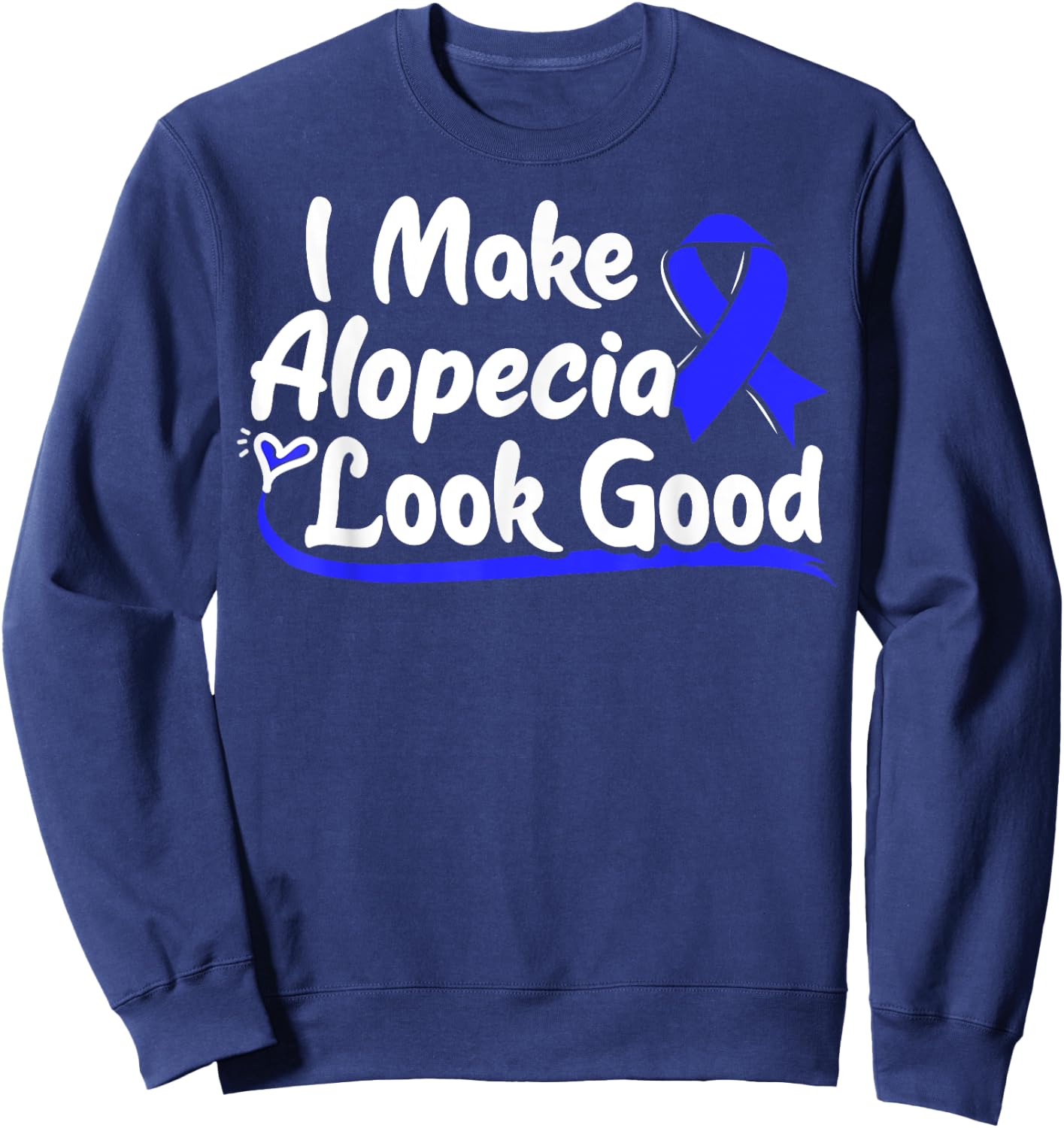 Areata Gift - Hair Loss Awareness Sweatshirt - Sweatshirt | Navy