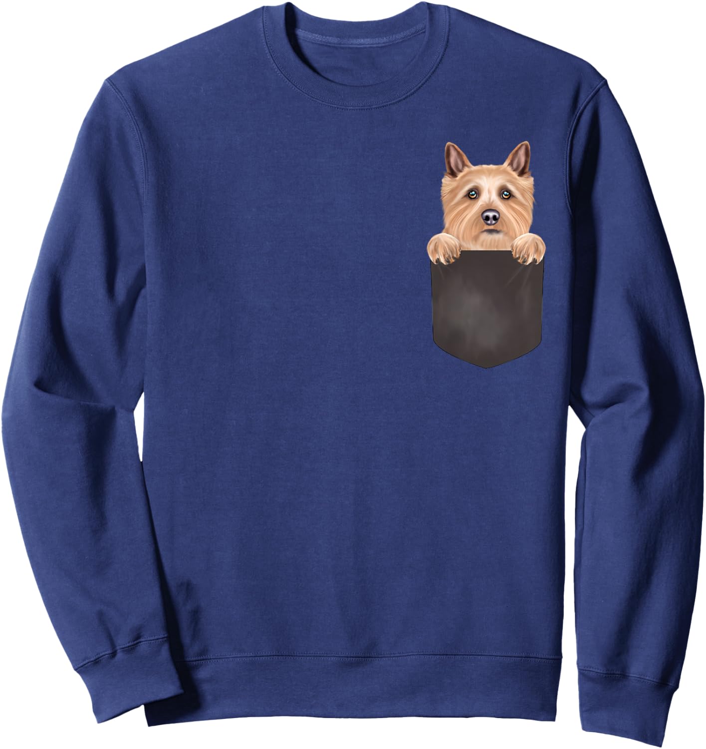 Dog In Pocket Funny Dog Lover Norwich Terrier Sweatshirt - Sweatshirt | Navy