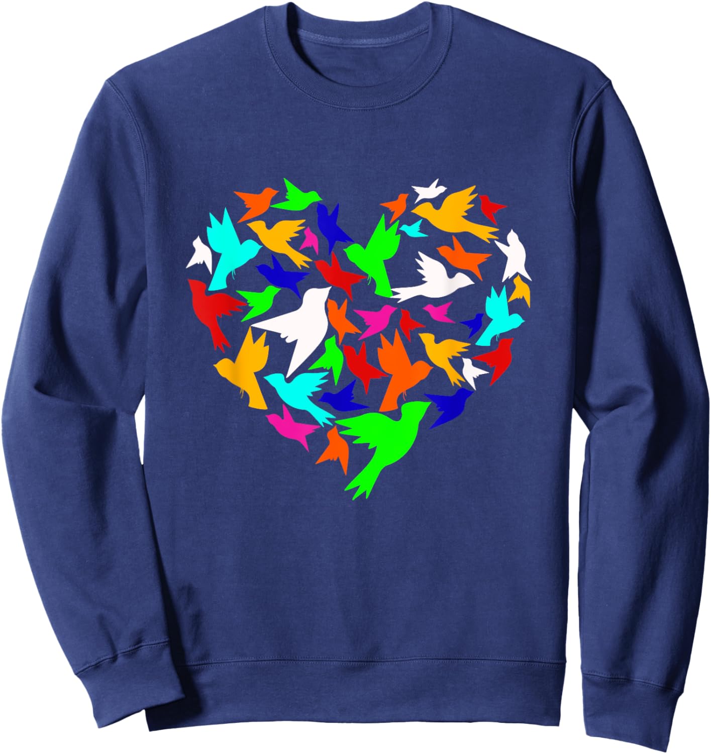 Ornithology ornithologist bird lover heart Sweatshirt - Sweatshirt | Navy